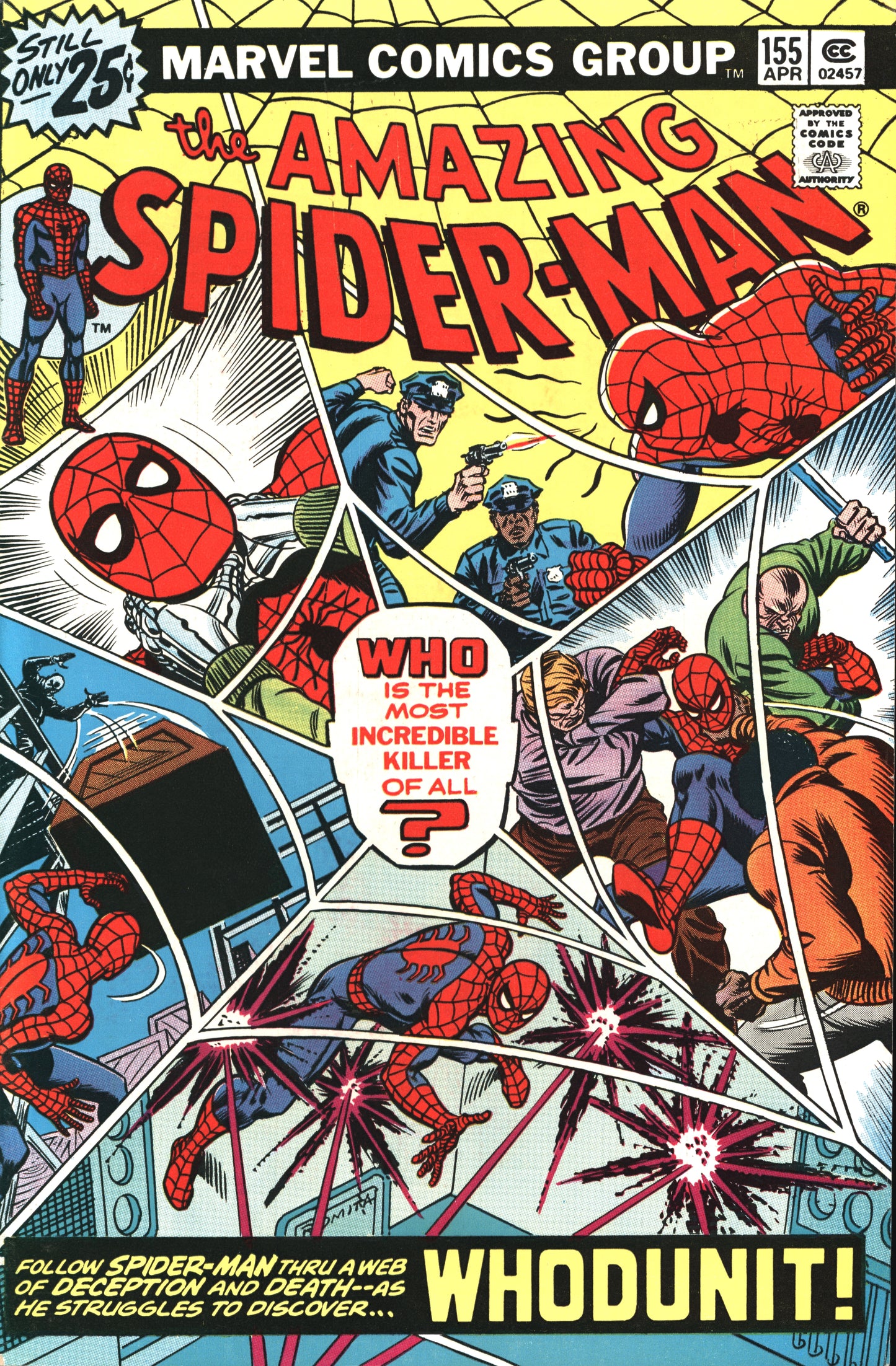 Marvel Amazing Spider-Man 155 4/76 RAW VF+/NM-
