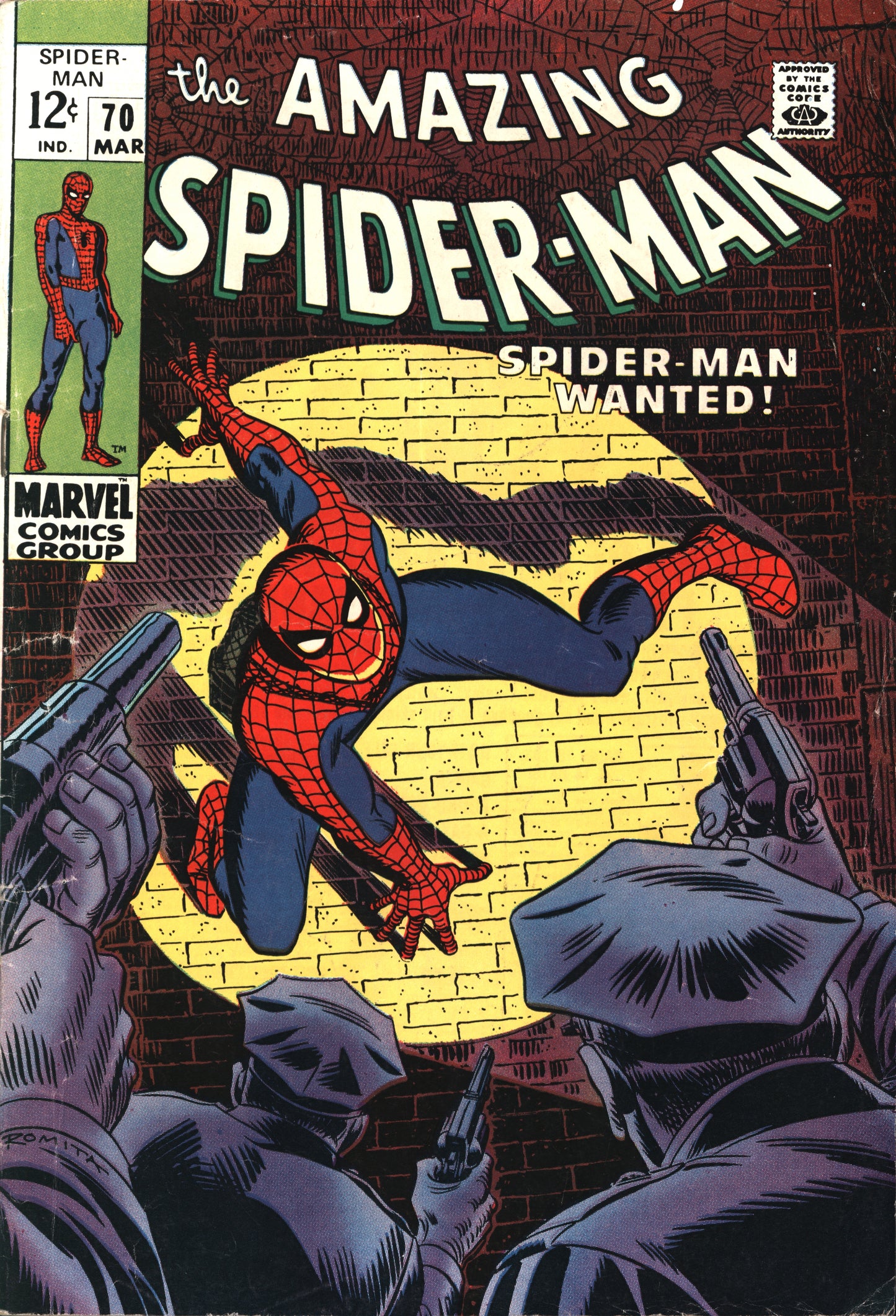 Marvel Amazing Spider-Man 70 10/69 RAW F-