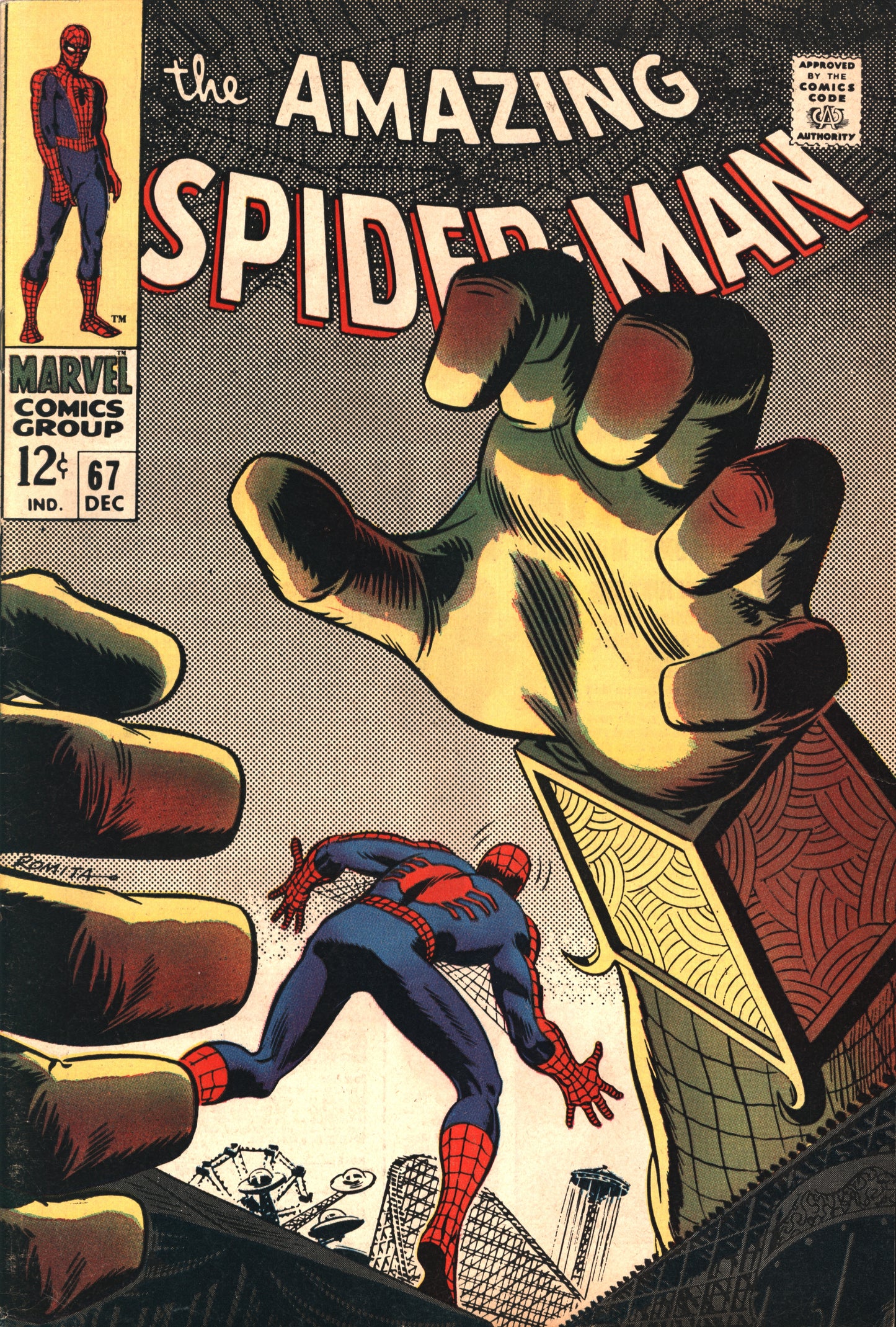 Marvel Amazing Spider-Man 67 12/68 RAW F+