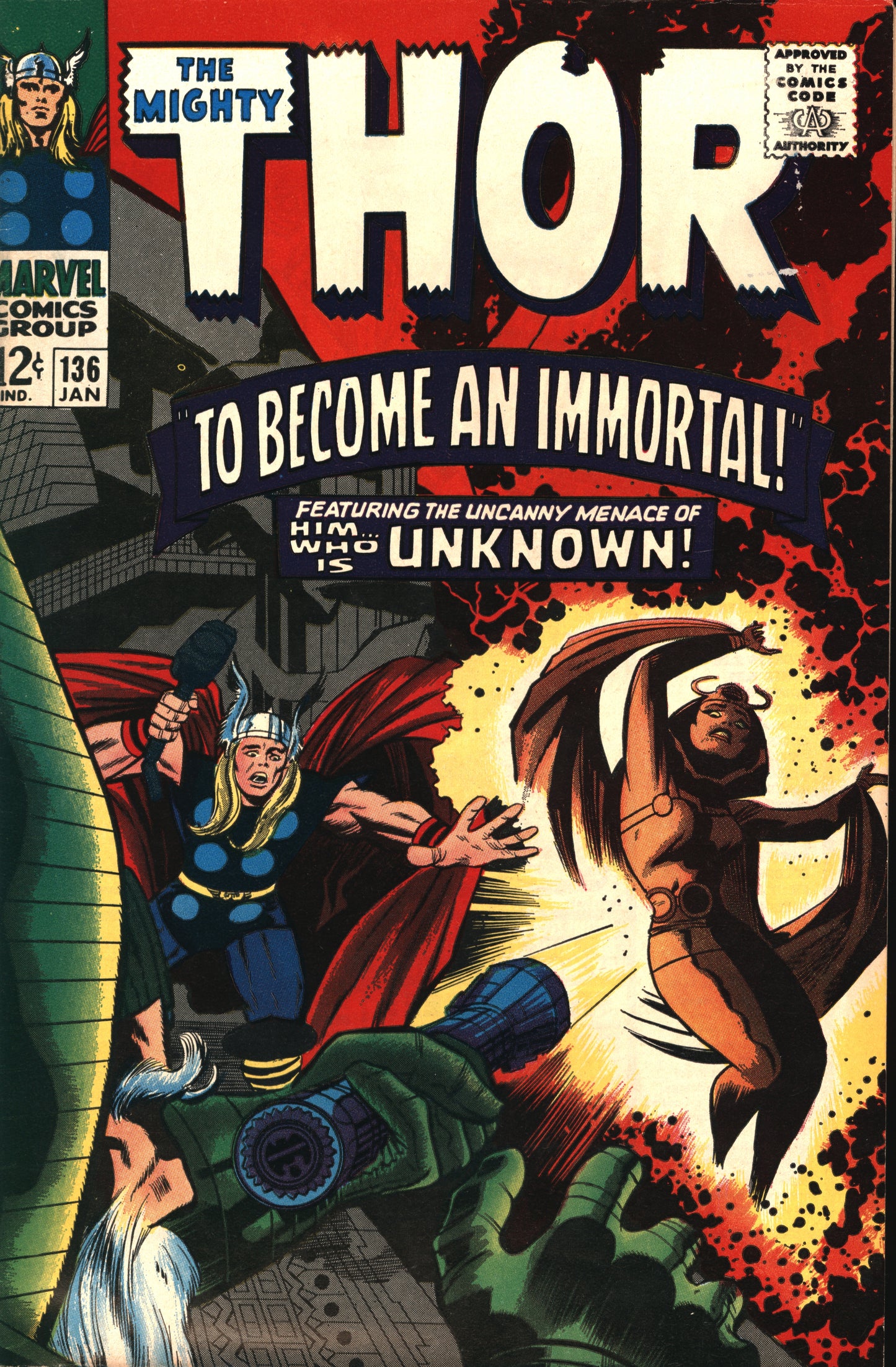 Marvel Thor 136 12/66 RAW F+/VF-