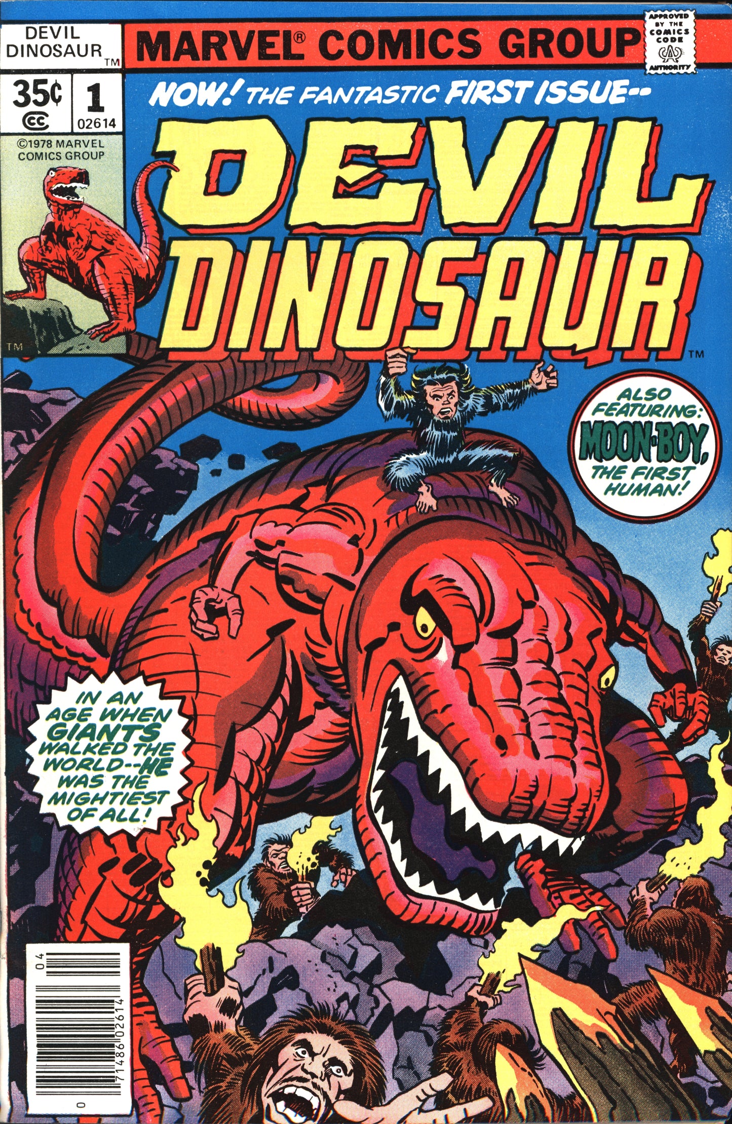 Marvel Devil Dinosaur 1 4/78 RAW VF+/NM-