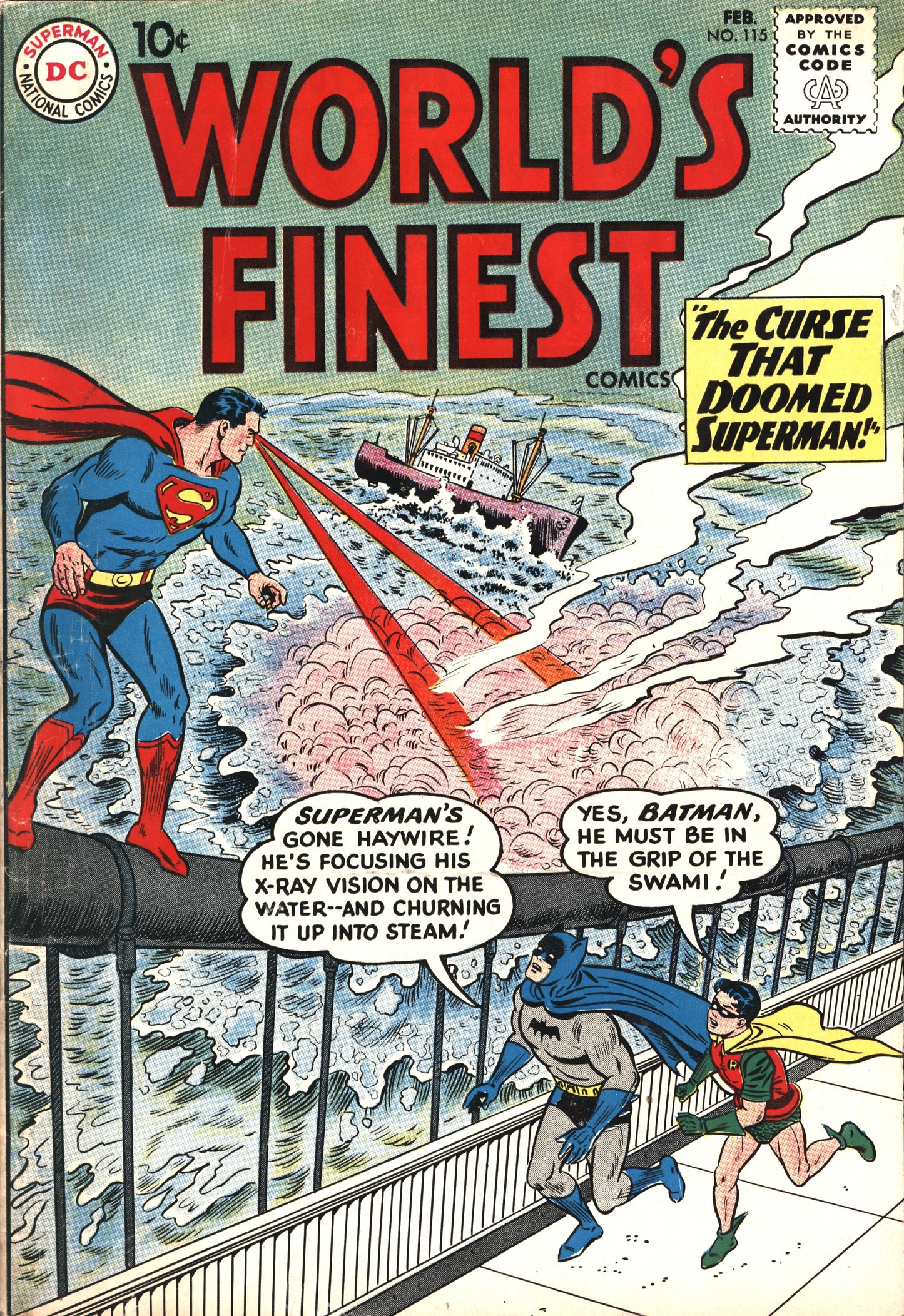 DC Comics World's Finest Comics 115 2/61 RAW F/F+