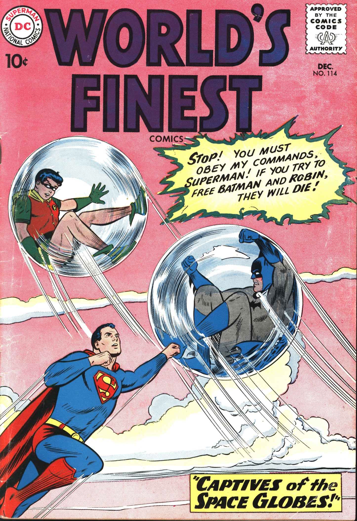 DC Comics World's Finest Comics 114 12/60 RAW VG+