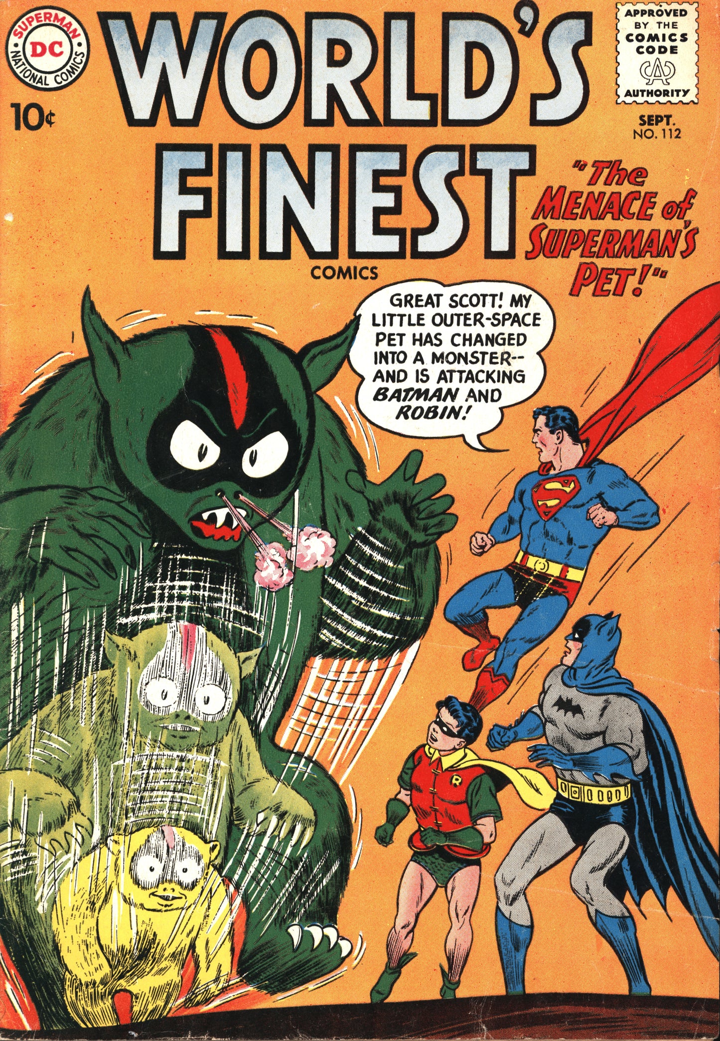 DC Comics World's Finest Comics 112 9/60 RAW VG/VG+