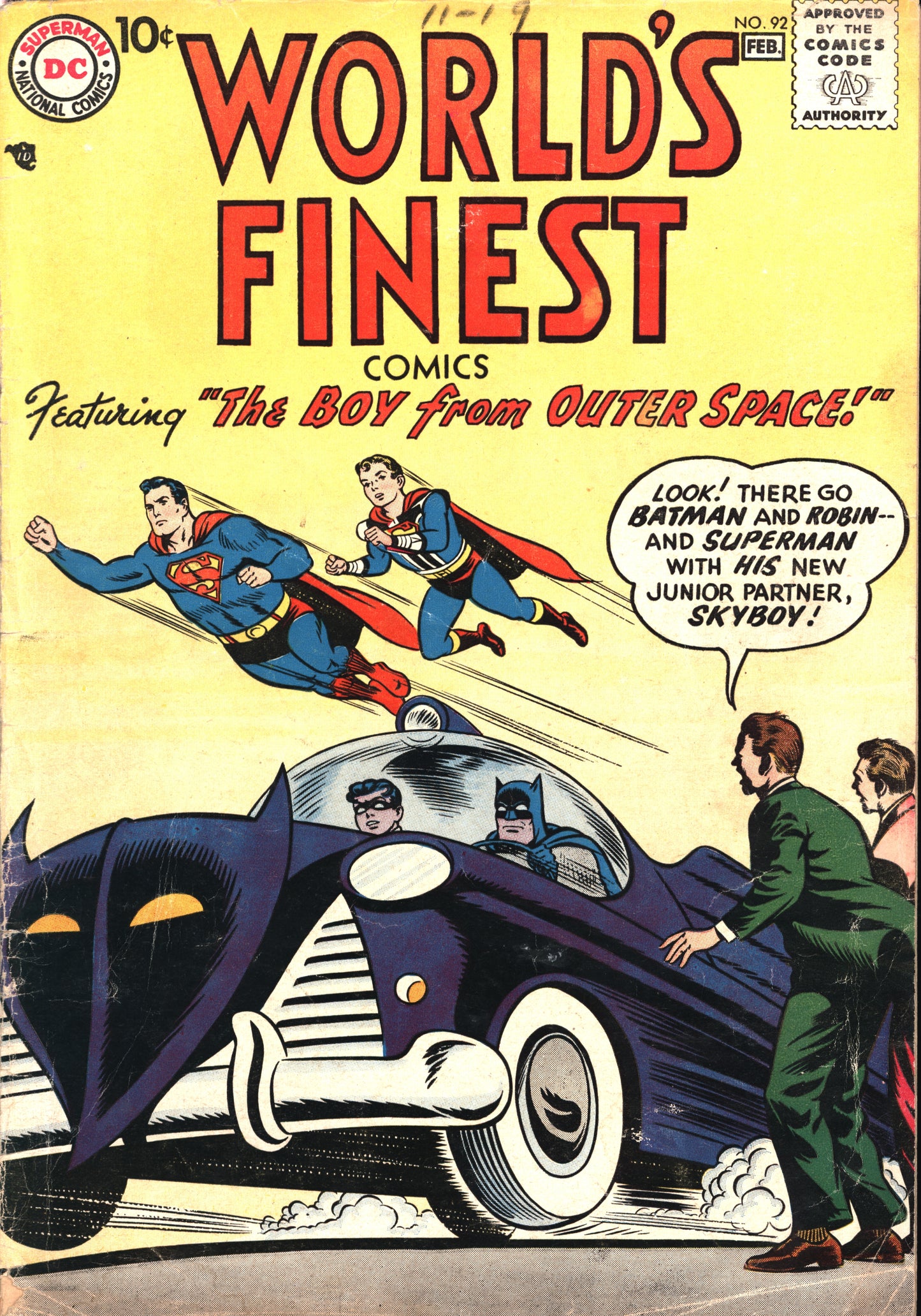 DC Comics World's Finest Comics 92 1/58 RAW VG/VG-