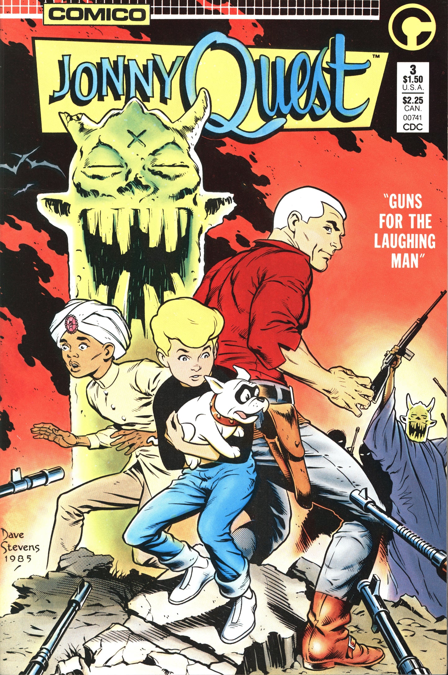 Comico Comics Jonny Quest 3 8/86 RAW NM-