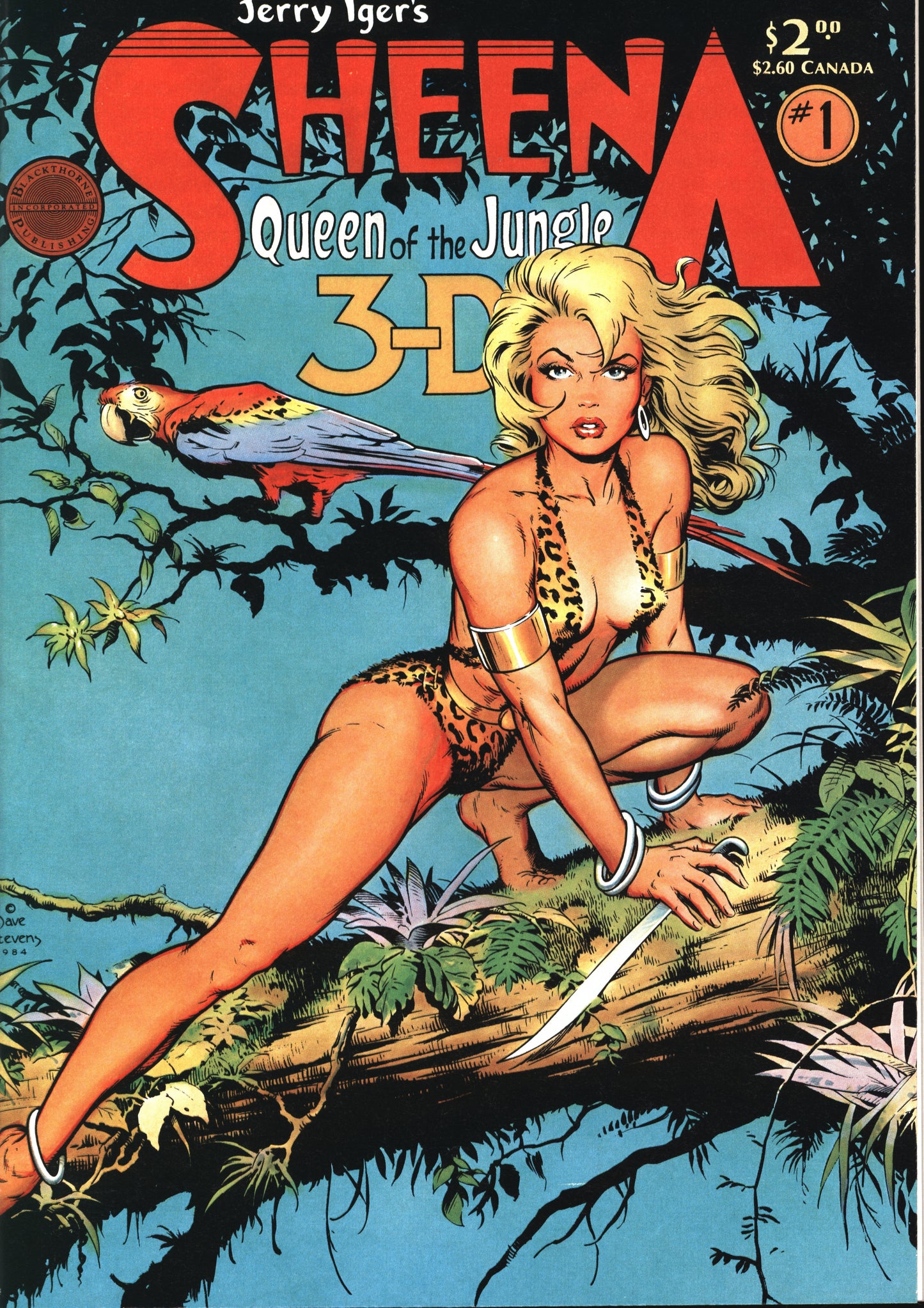 Blackthorne Publishing Sheena 3-D Special 1 4/85 RAW NM-