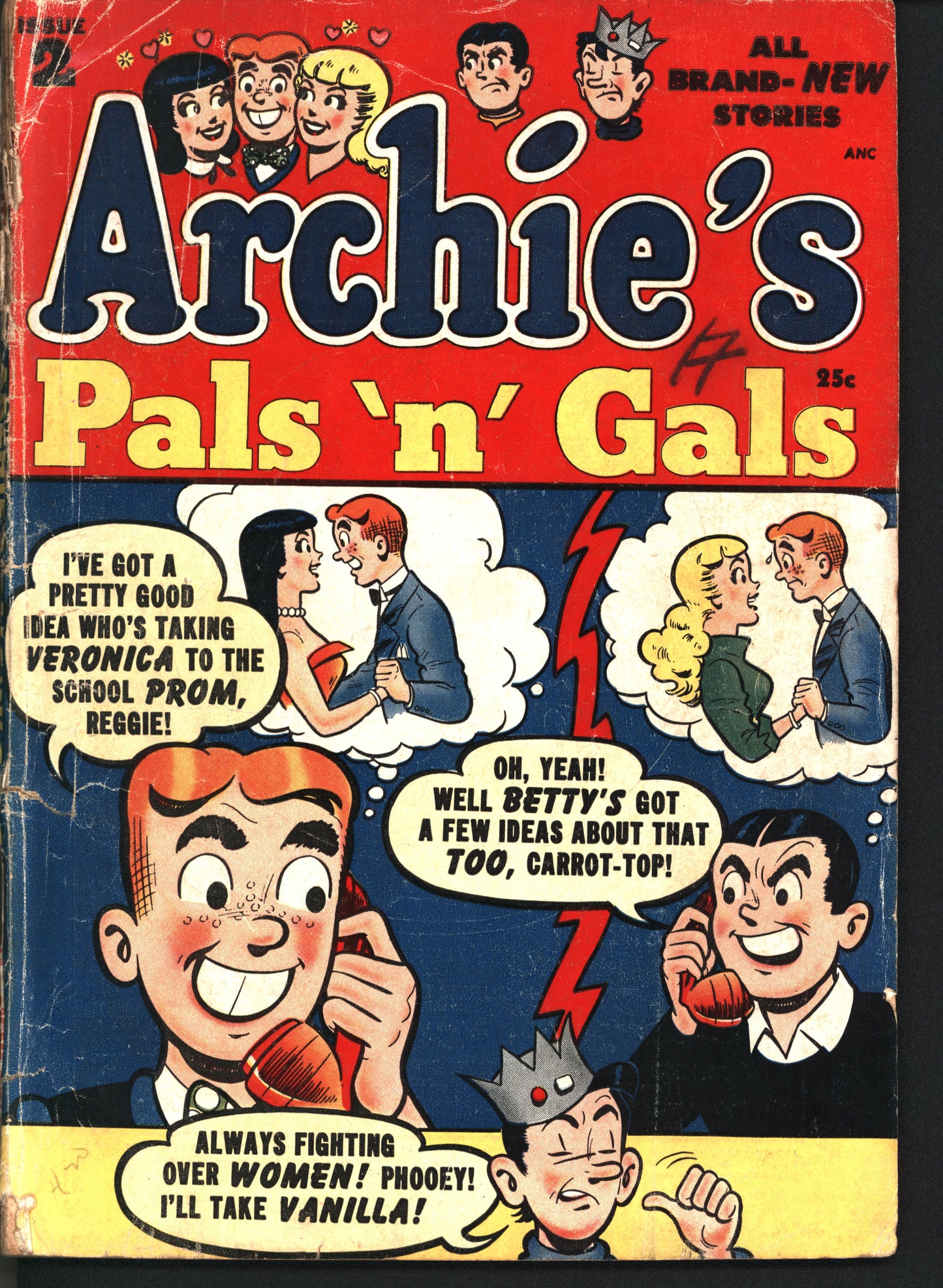 Archie Comics Publications Archie's Pals and Gals 2 1955 RAW G/G+