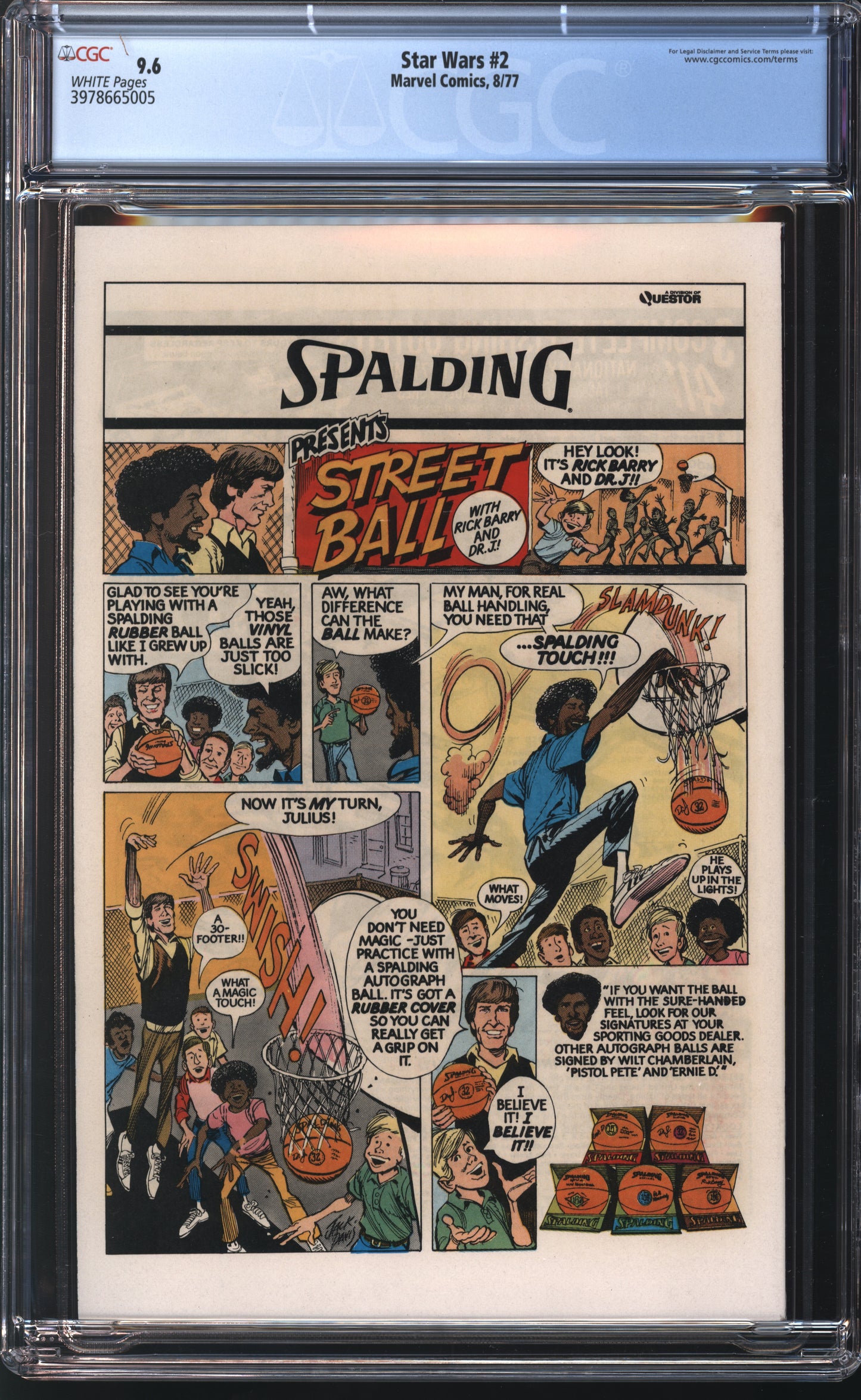 Marvel Star Wars 2 8/77 CGC 9.6 White Pages