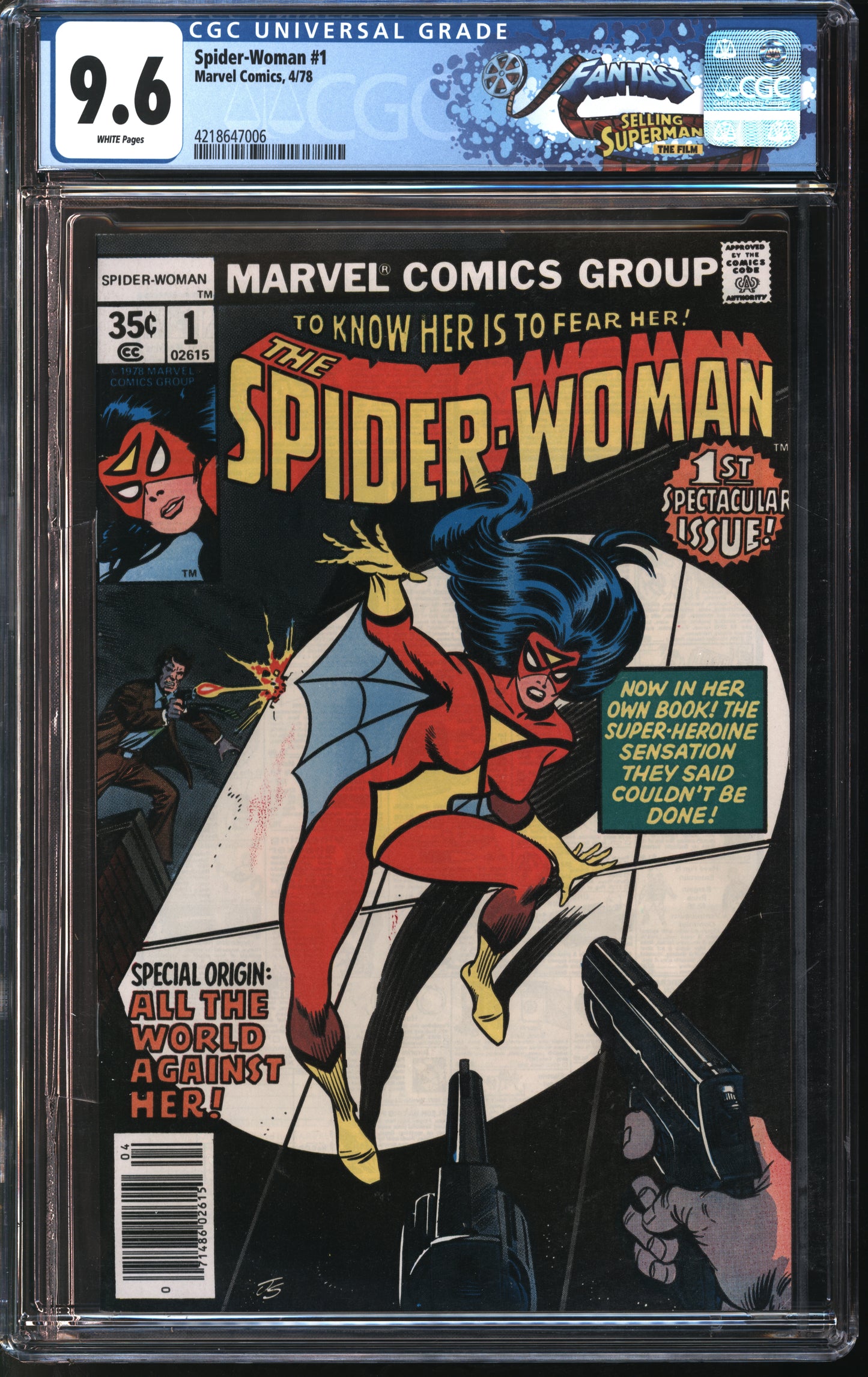 Marvel Comics Spider-Woman #1 FANTAST CGC 9.6 White Pages