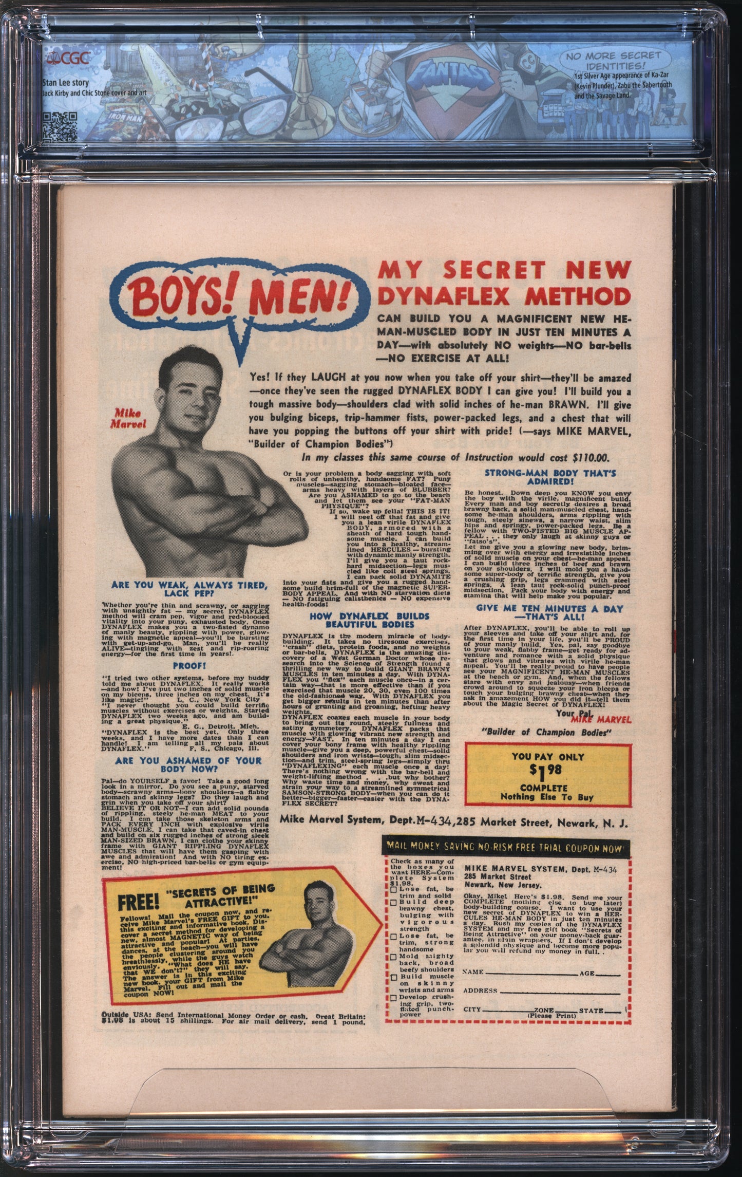 Marvel Comics X-Men #10 3/65 FANTAST CGC 8.5 Off-White to White Pages