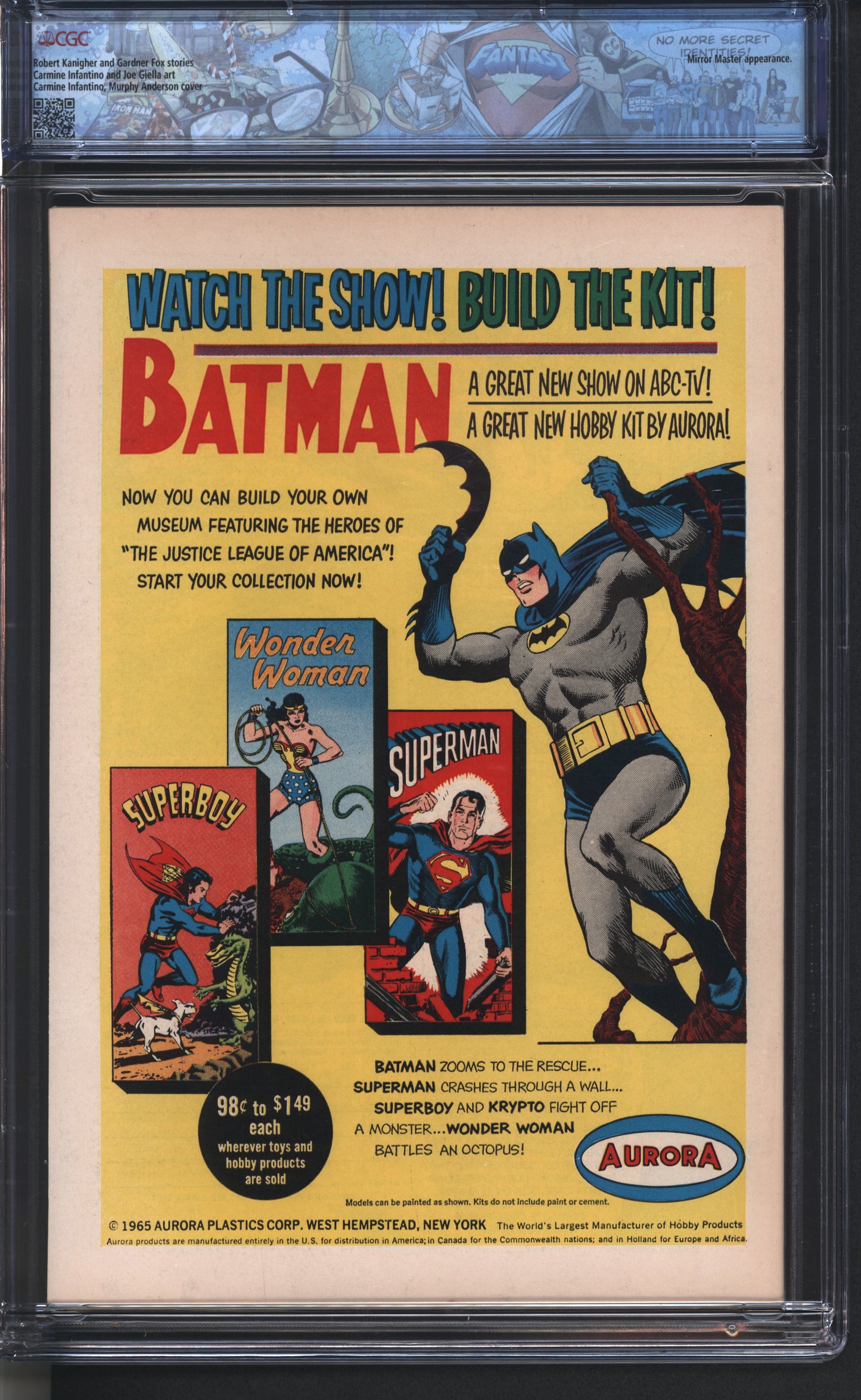 D.C Comics Flash 161 5/66 FANTAST CGC 6.5 Off White to White Pages