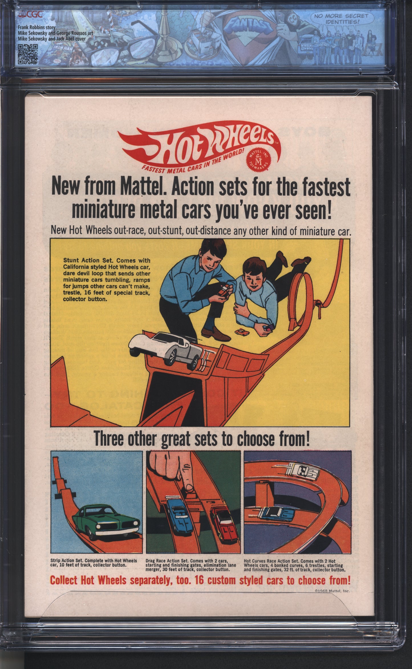 D.C Comics Atom 38 8/68 FANTAST CGC 9.4 White Pages