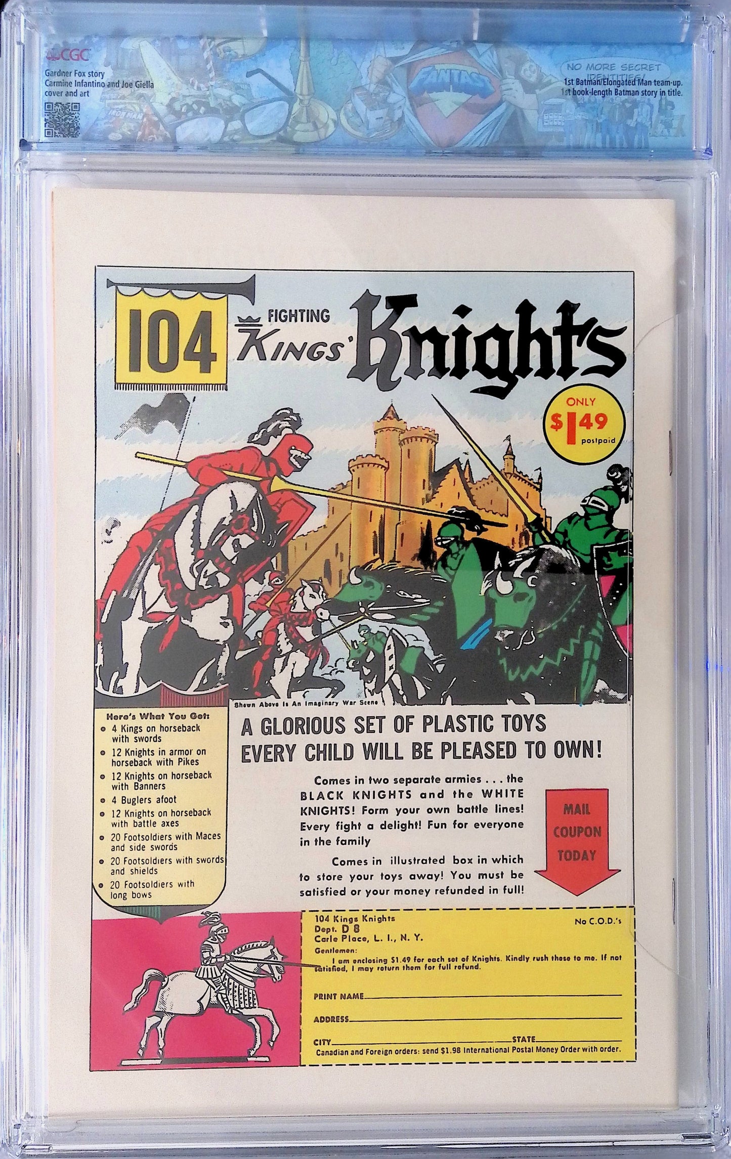 D.C. Comics Detective Comics #331 9/64 FANTAST CGC 8.5 White Pages