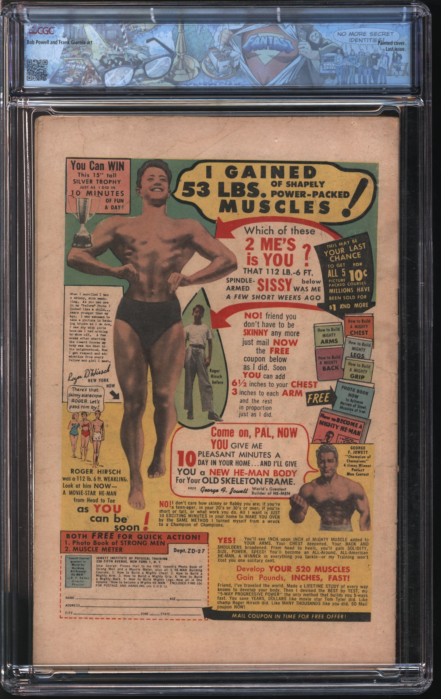 Ziff-Davis Publishing Weird Thrillers #5 10-11/52 FANTAST CGC 3.5 Off-White to White Pages