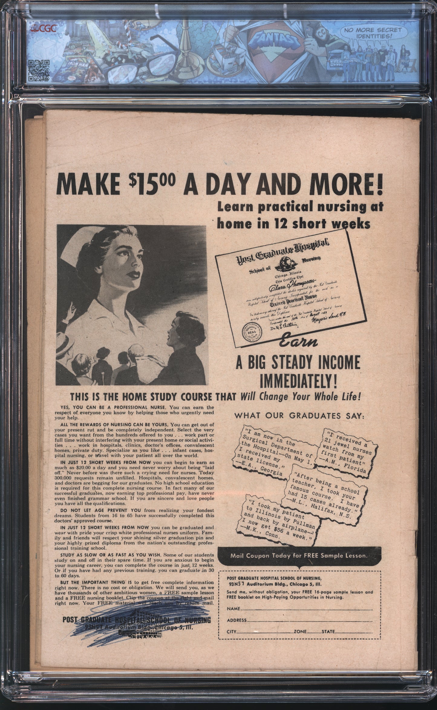 Farrell/Ajax Comics Gunsmoke Trail 1 6/57 FANTAST CGC 4.0 Off White to White Pages