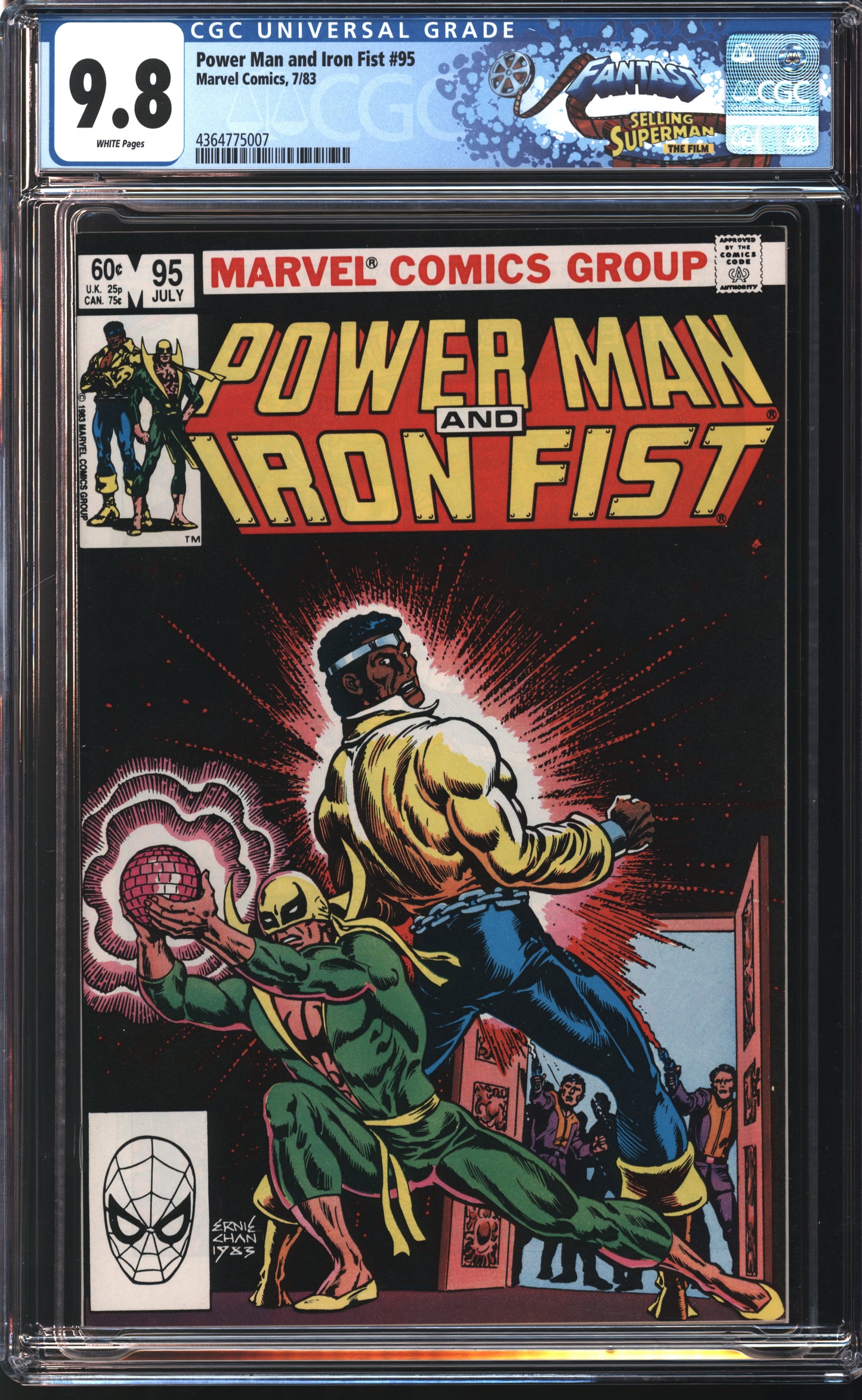 Marvel Comics Power Man and Iron Fist #95 7/83 FANTAST CGC 9.8 White Pages