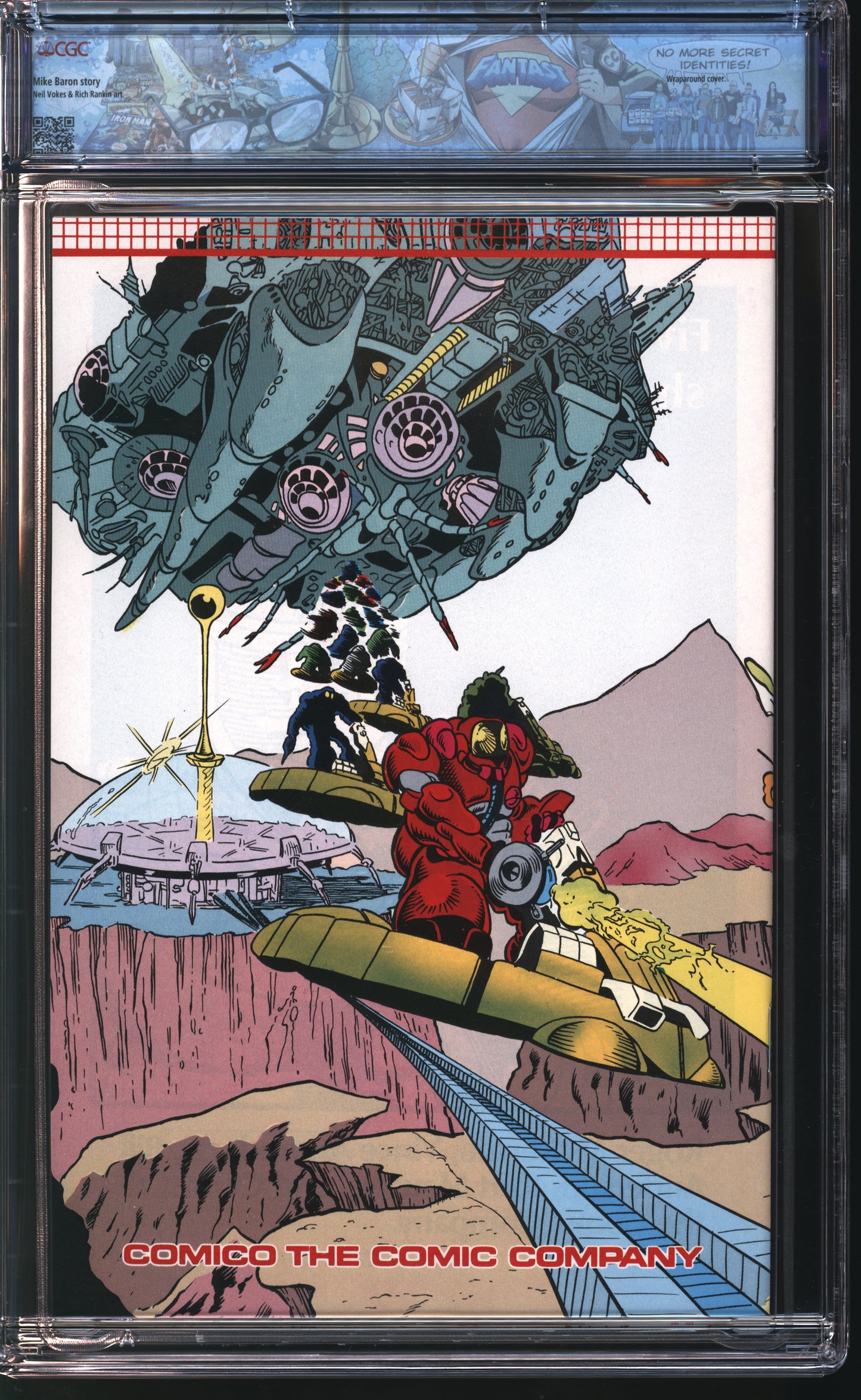 Comico Comics Robotech Masters 1 7/85 FANTAST CGC 9.6 White Pages