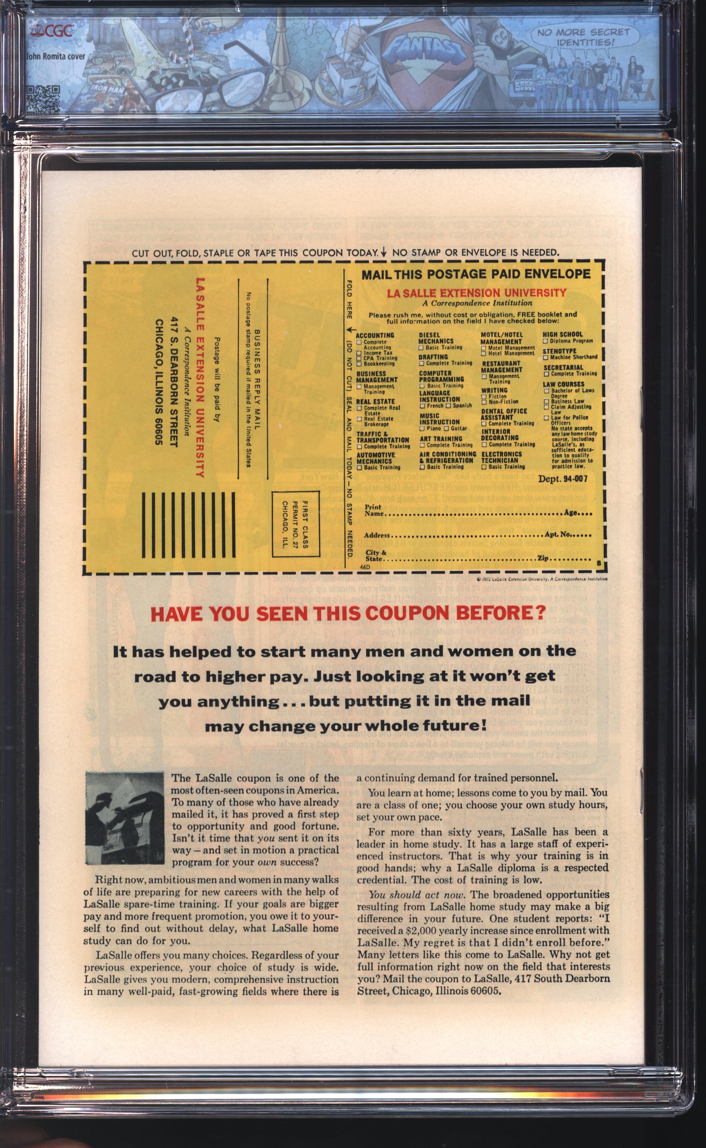 Marvel Comics Dead of Night #1 12/73 FANTAST CGC 9.6 Off-White to White Pages