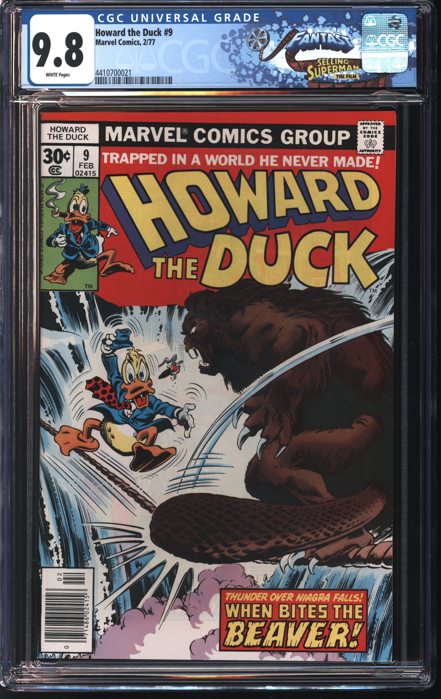 Marvel Howard the Duck 9 2/77 FANTAST CGC 9.8 White Pages