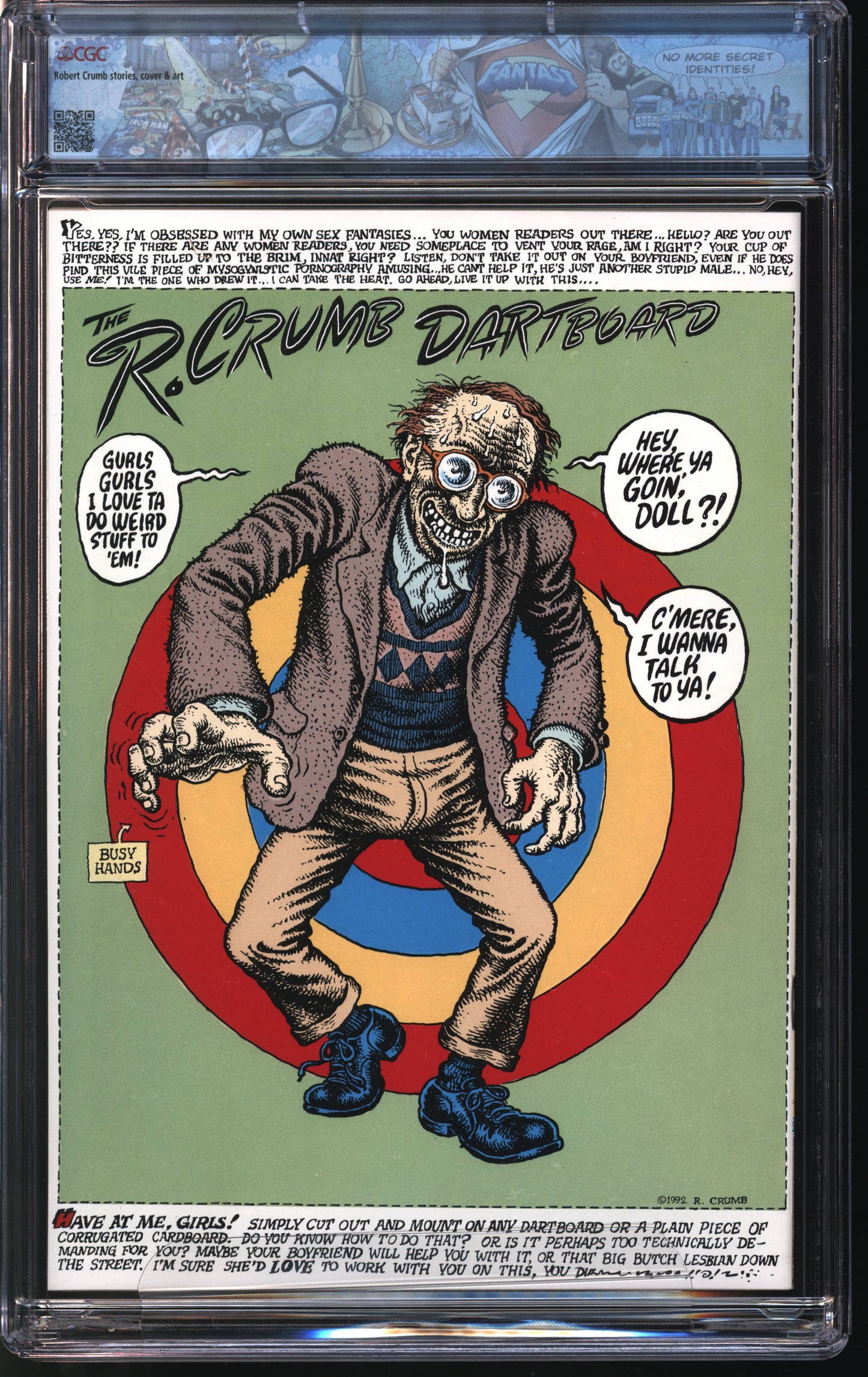Last Gasp HUP #4 1/92 FANTAST CGC 9.6 White Pages