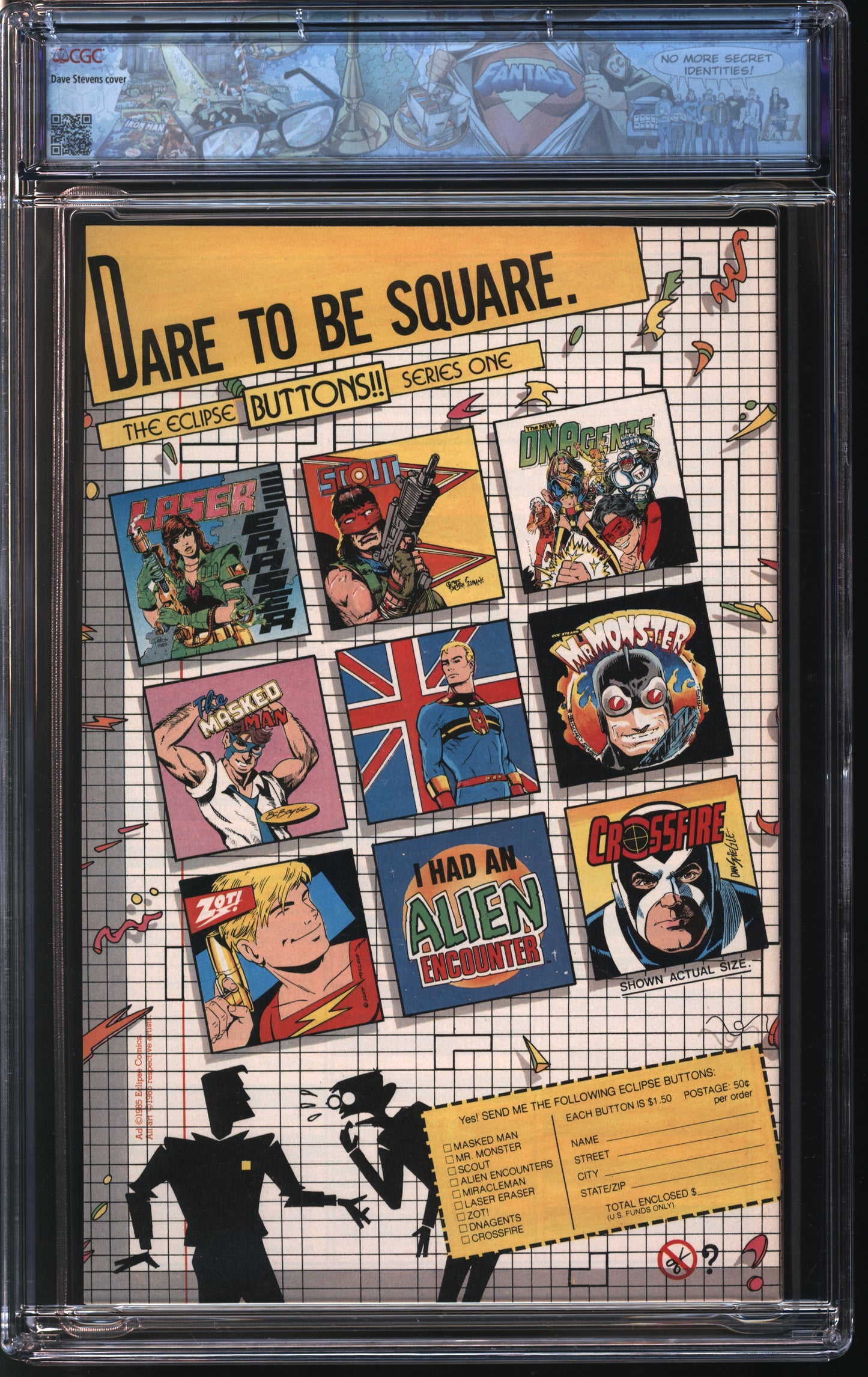Eclipse Comics True Love 1 1/86 FANTAST CGC 9.6 White Pages