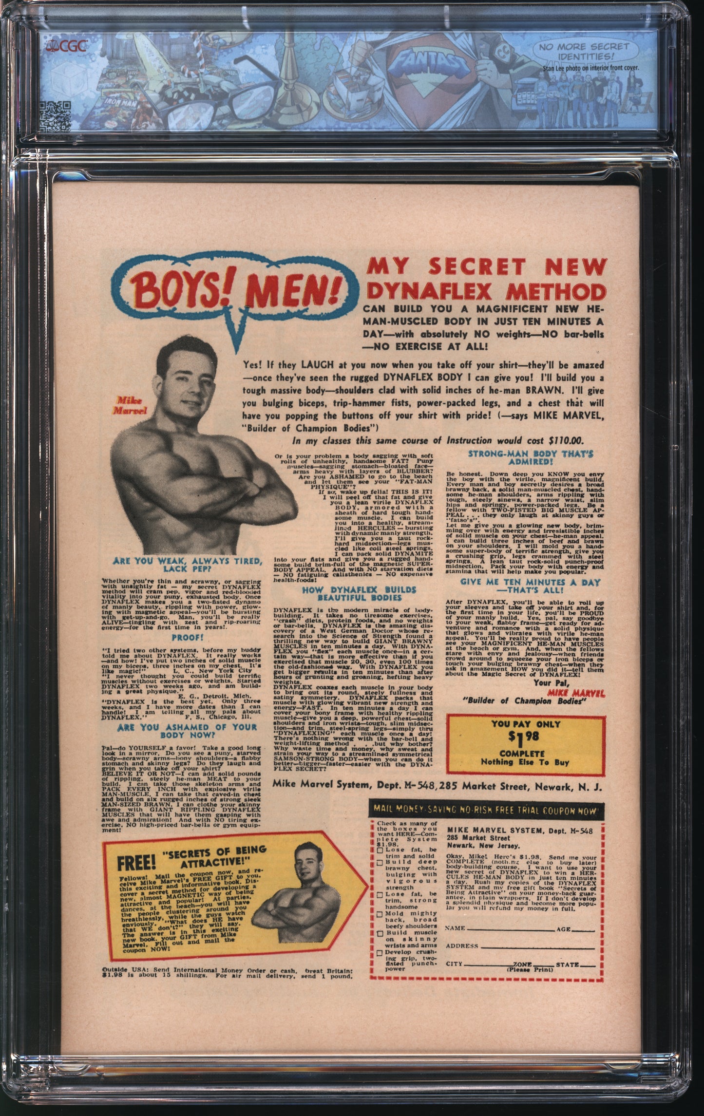 Marvel Comics Fantasy Masterpieces #1 2/66 FANTAST CGC 8.0 Off White to White Pages