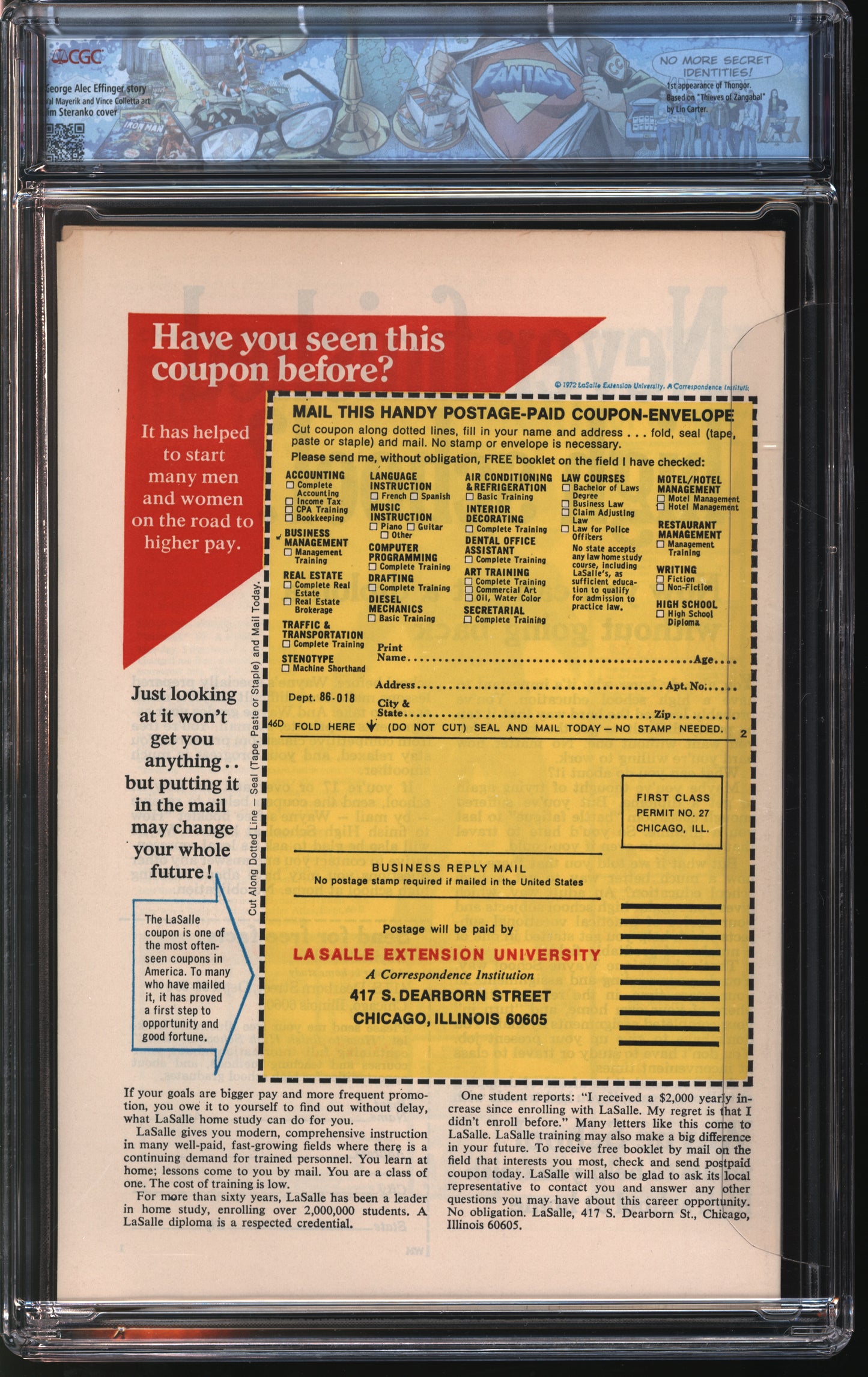 Marvel Comics Creatures on the Loose 22 3/73 FANTAST CGC 8.5 Off White to White Pages