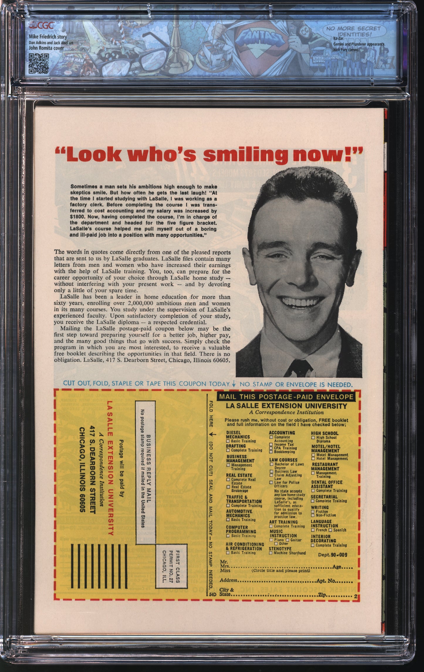 Marvel Comics Astonishing Tales 19 8/73 FANTAST CGC 9.4 White Pages