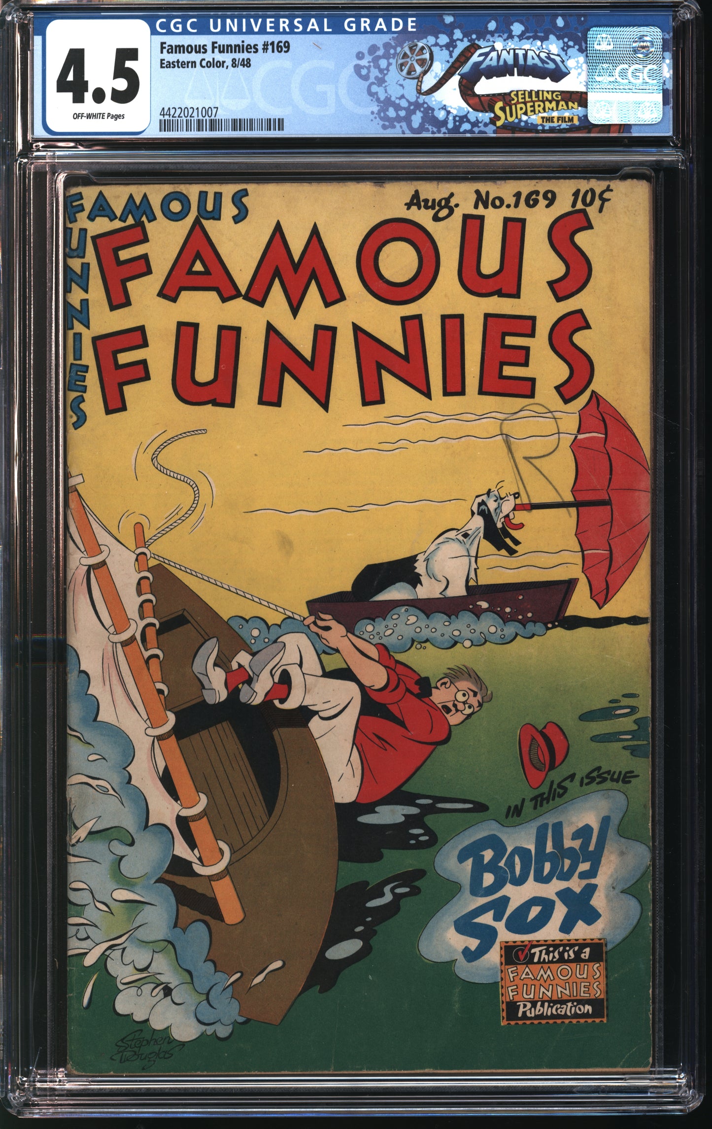 Eastern Color Famous Funnies #169 8/48 FANTAST CGC 4.5 Off White pages