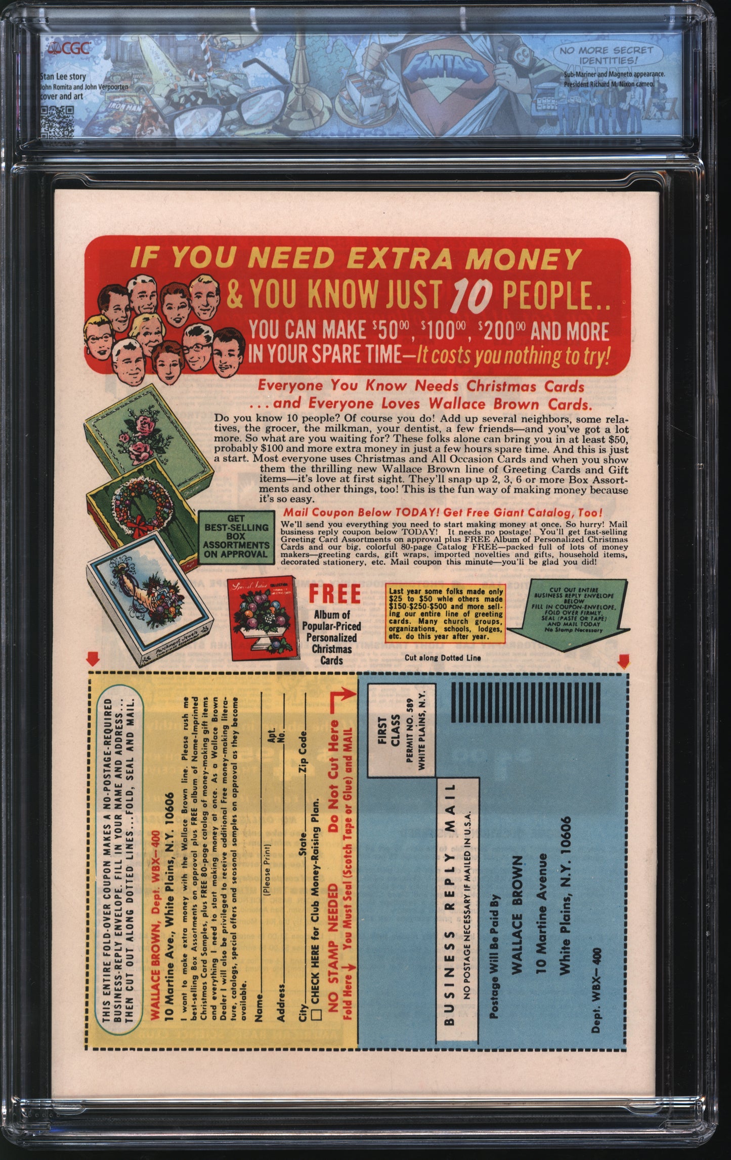 Marvel Comics Fantastic Four #103 10/70 FANTAST CGC 7.0 White pages