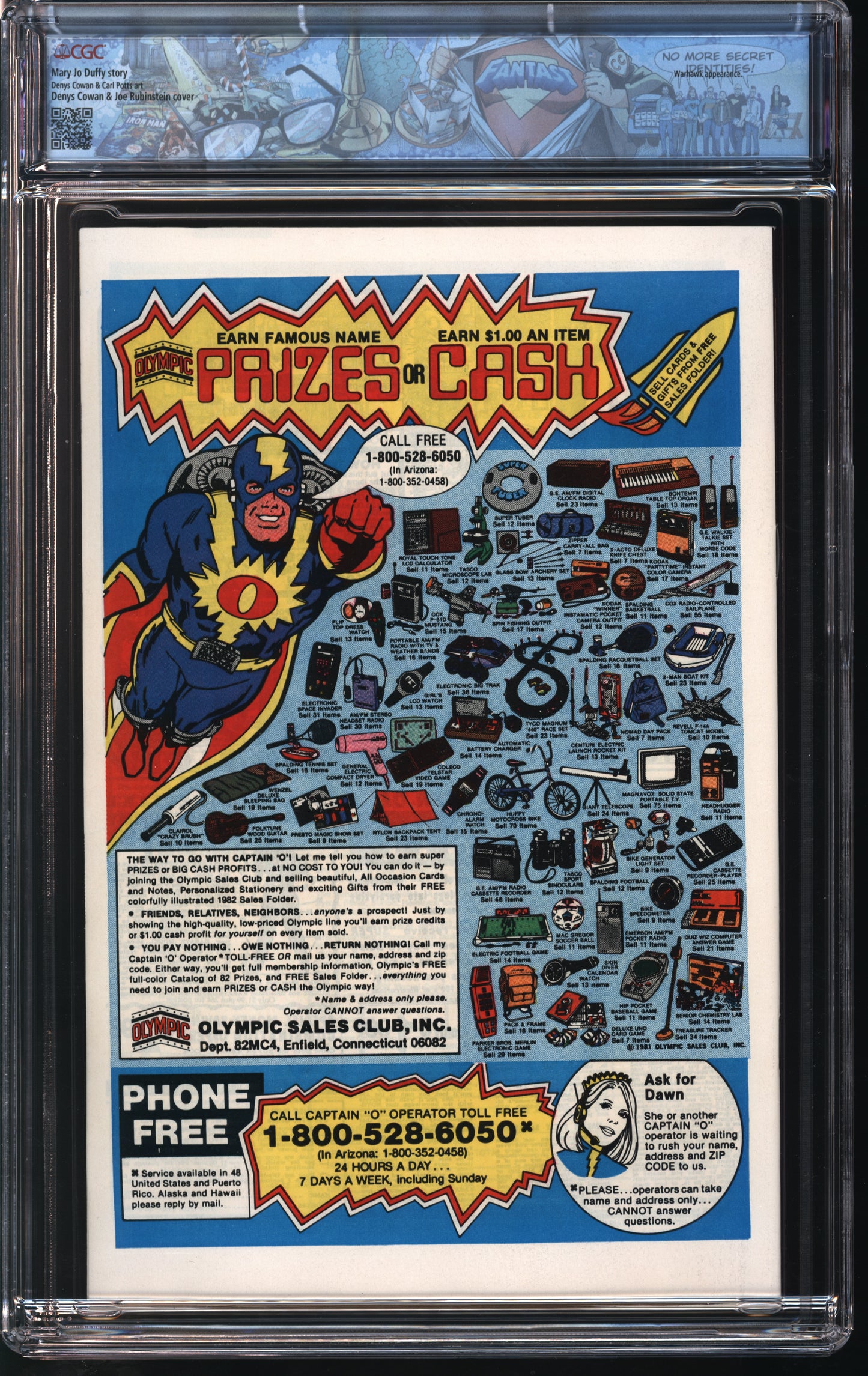 Marvel Comics Power Man 83 7/82 FANTAST CGC 9.8 White Pages