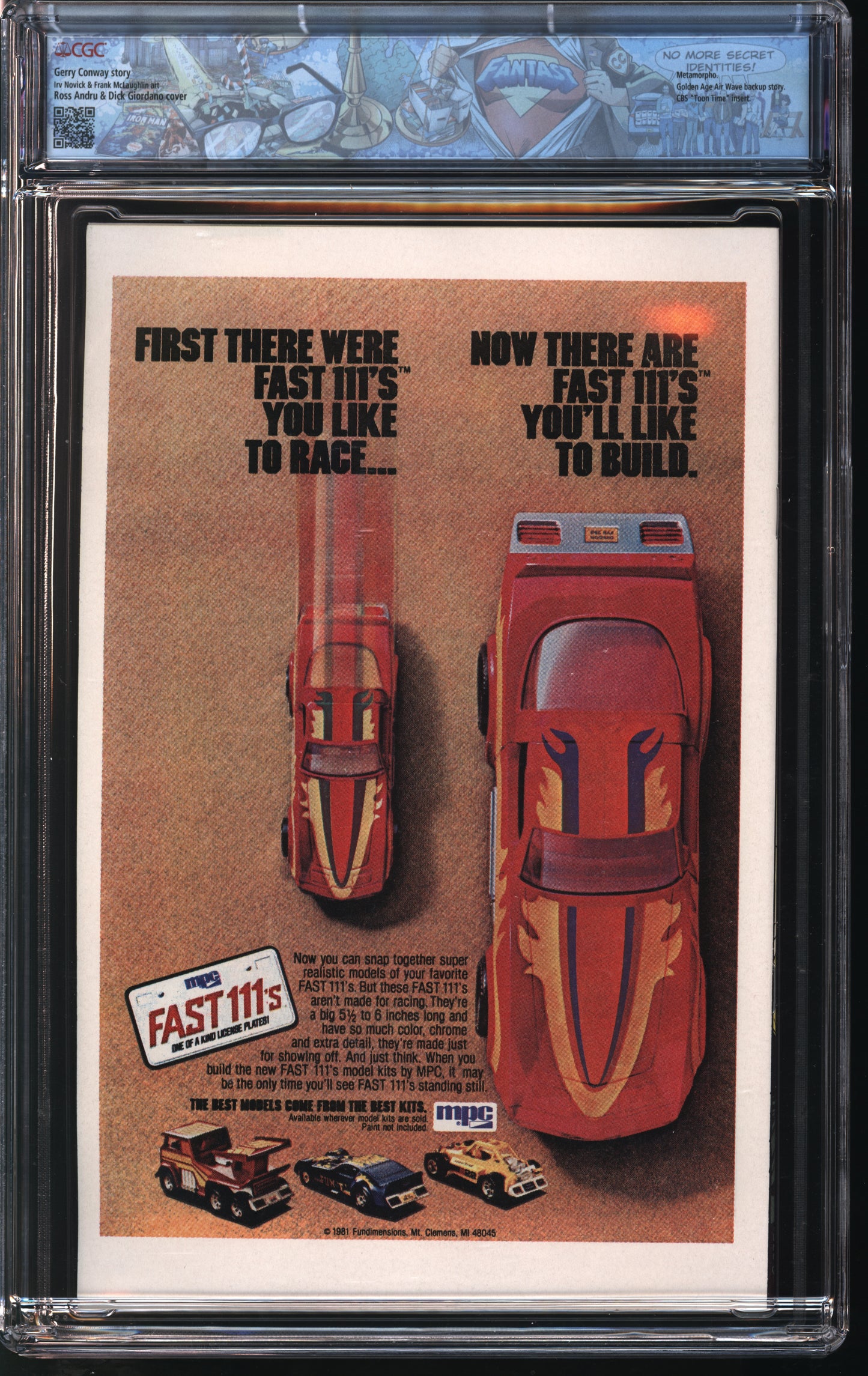 D.C Comics DC Comics Presents 40 12/81 FANTAST CGC 9.8 White Pages