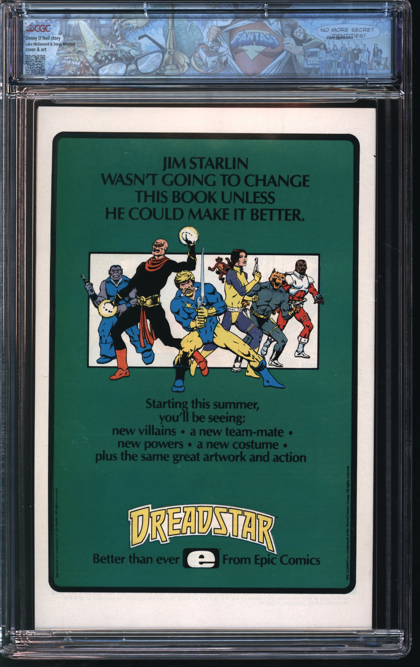 Marvel Comics Iron Man #187 10/84 FANTAST CGC 9.8 White pages