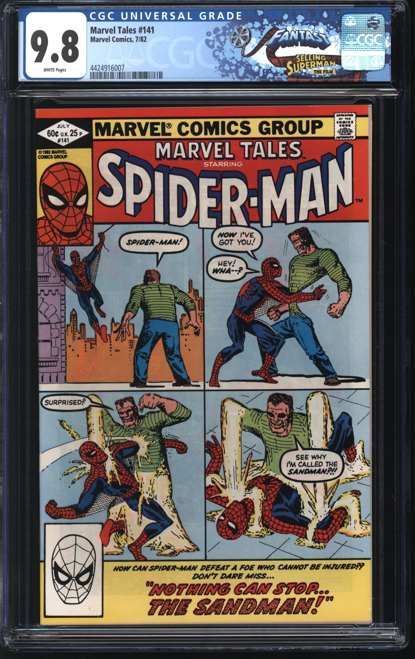 Marvel Comics Marvel Tales #141 7/82 FANTAST CGC 9.8 White pages