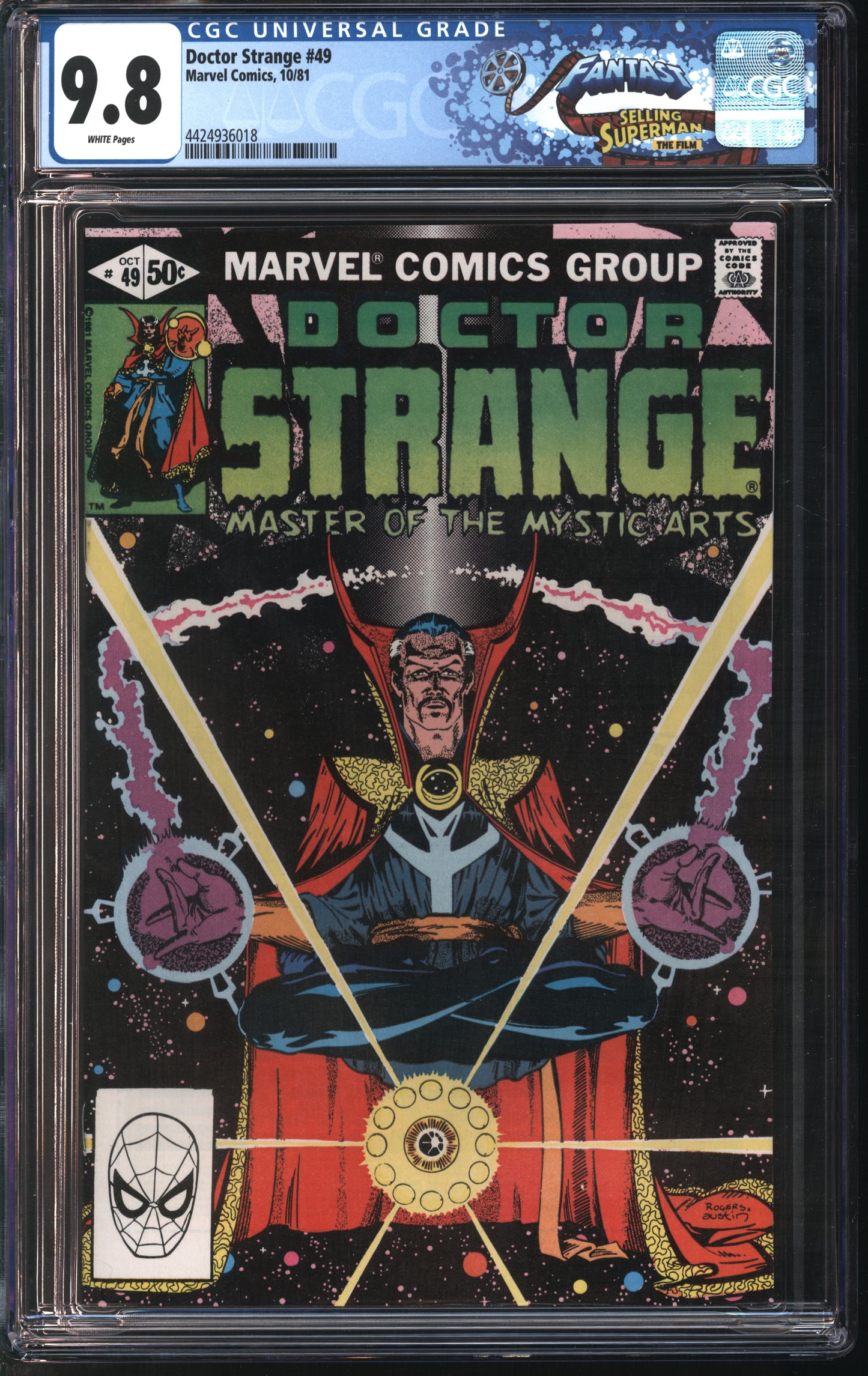 Marvel Comics Doctor Strange #49 10/81 FANTAST CGC 9.8 White Pages