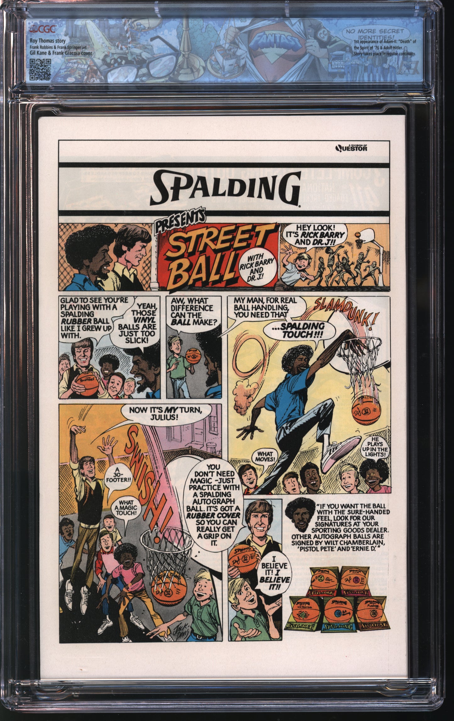 Marvel What If? #4 8/77 FANTAST CGC 9.8 White Pages
