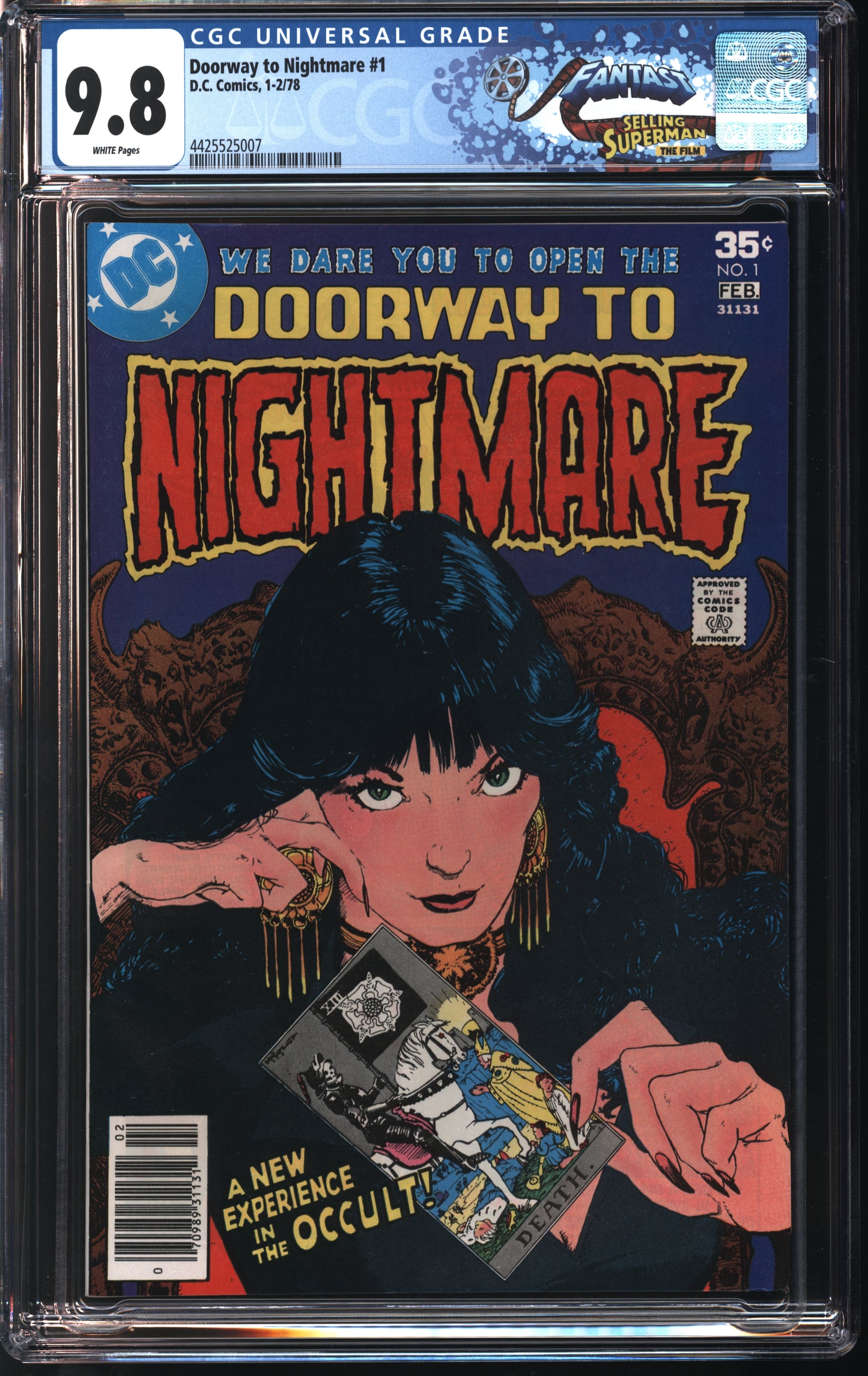 D.C. Comics Doorway to Nightmare #1 1/78 FANTAST CGC 9.8 White Pages