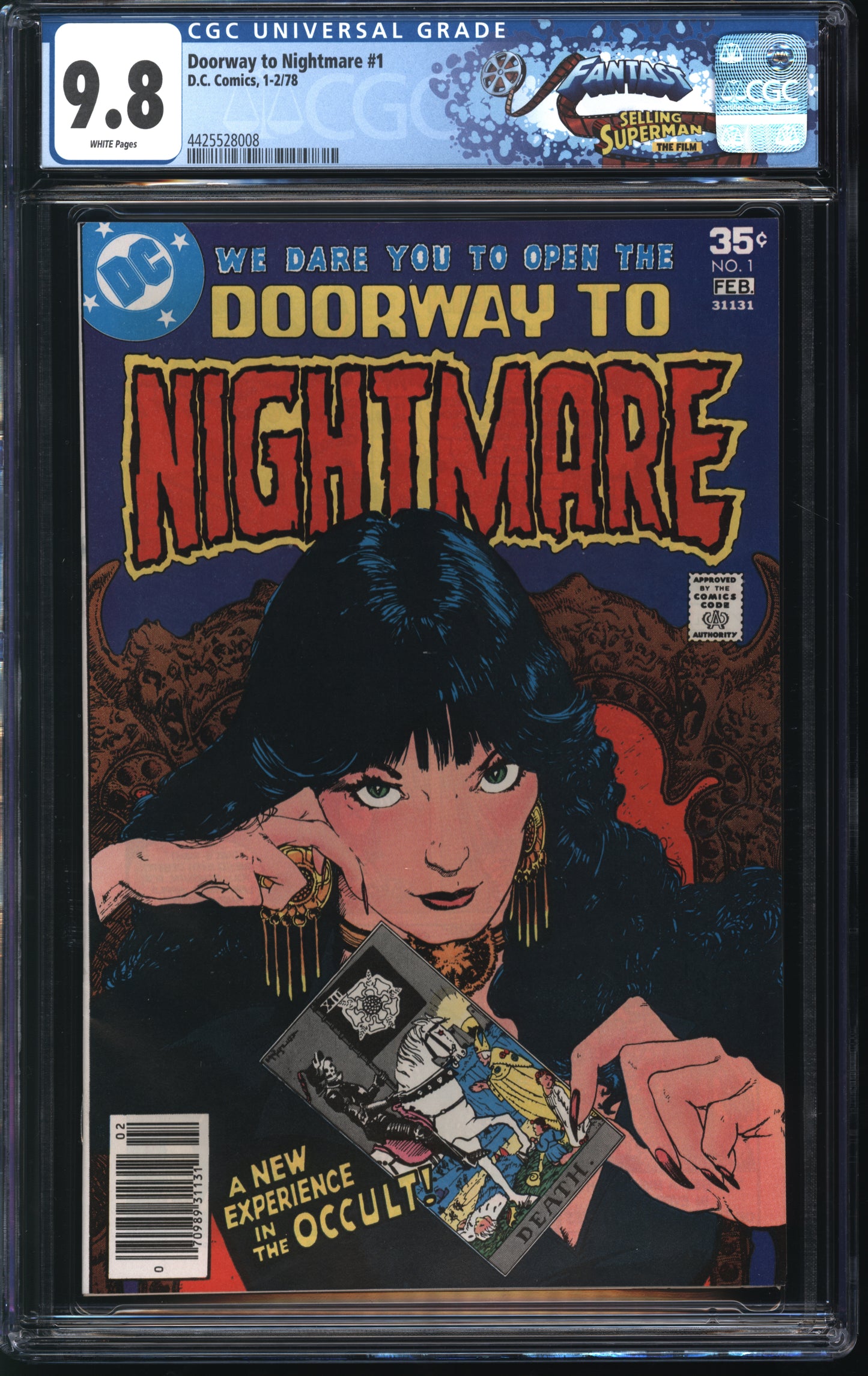 D.C. Comics Doorway to Nightmare #1 2/78 FANTAST CGC 9.8 White pages