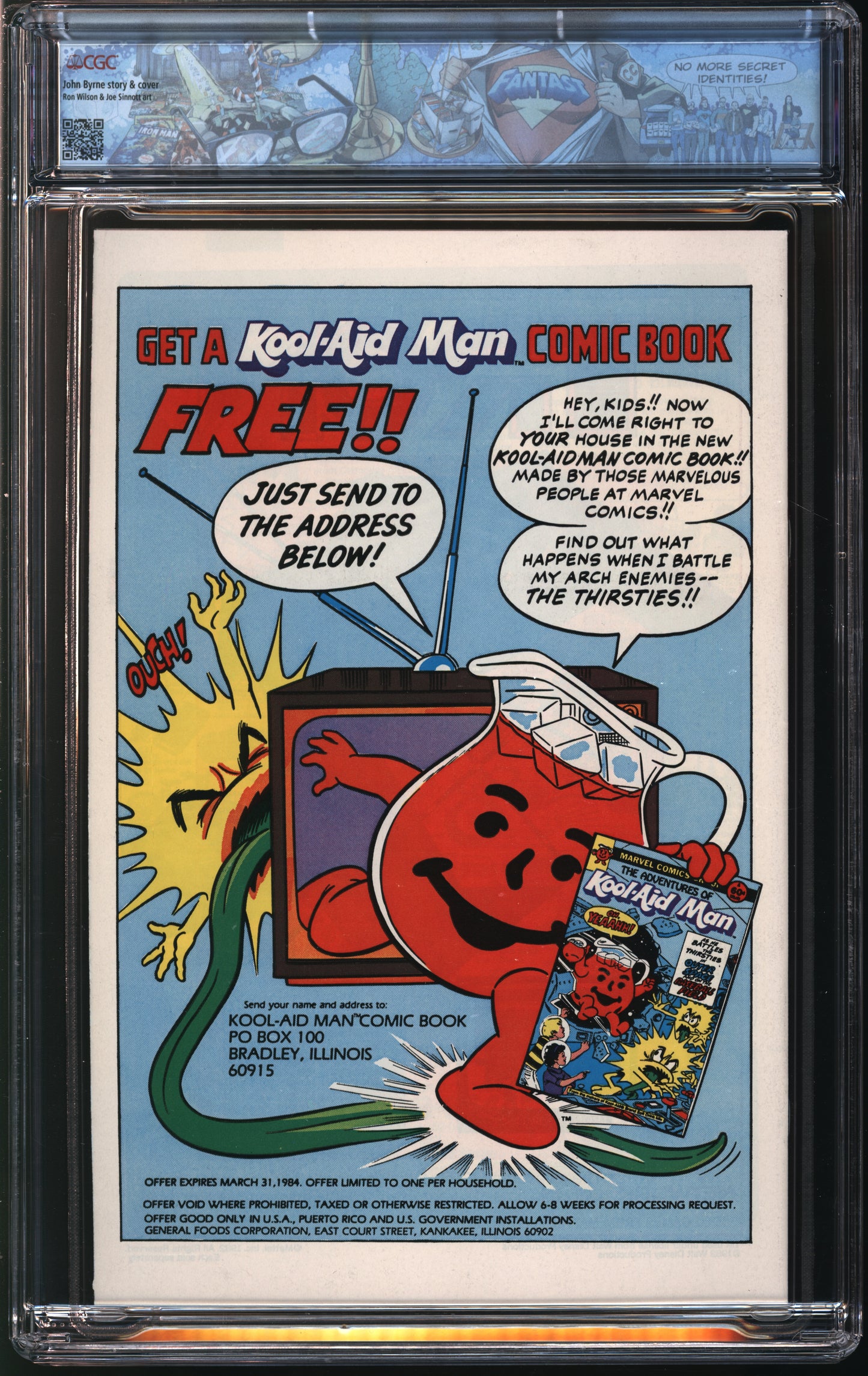 Marvel Comics Thing 1 7/83 FANTAST CGC 9.8 White Pages
