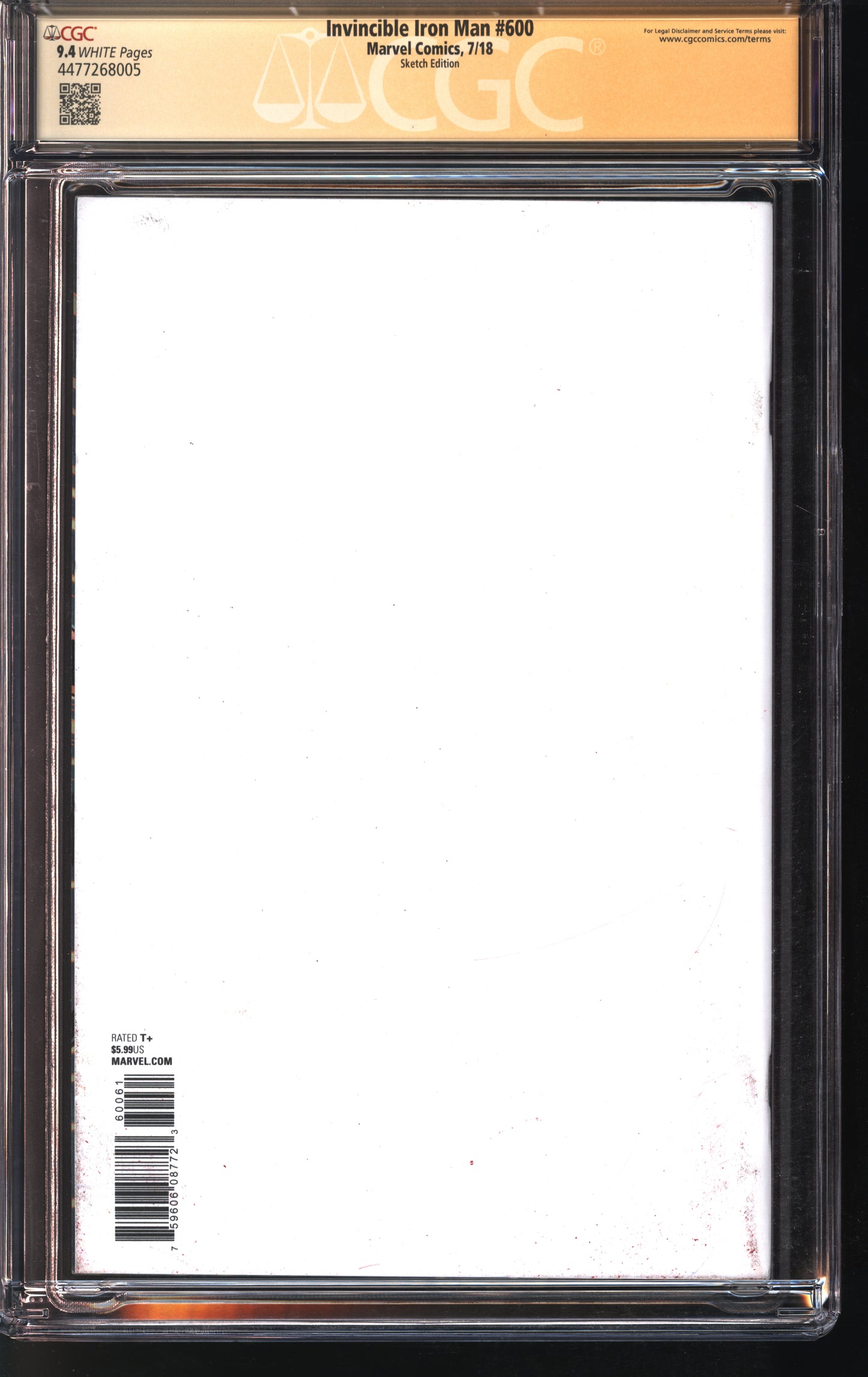 CGC Signature Series Iron Man Sketch