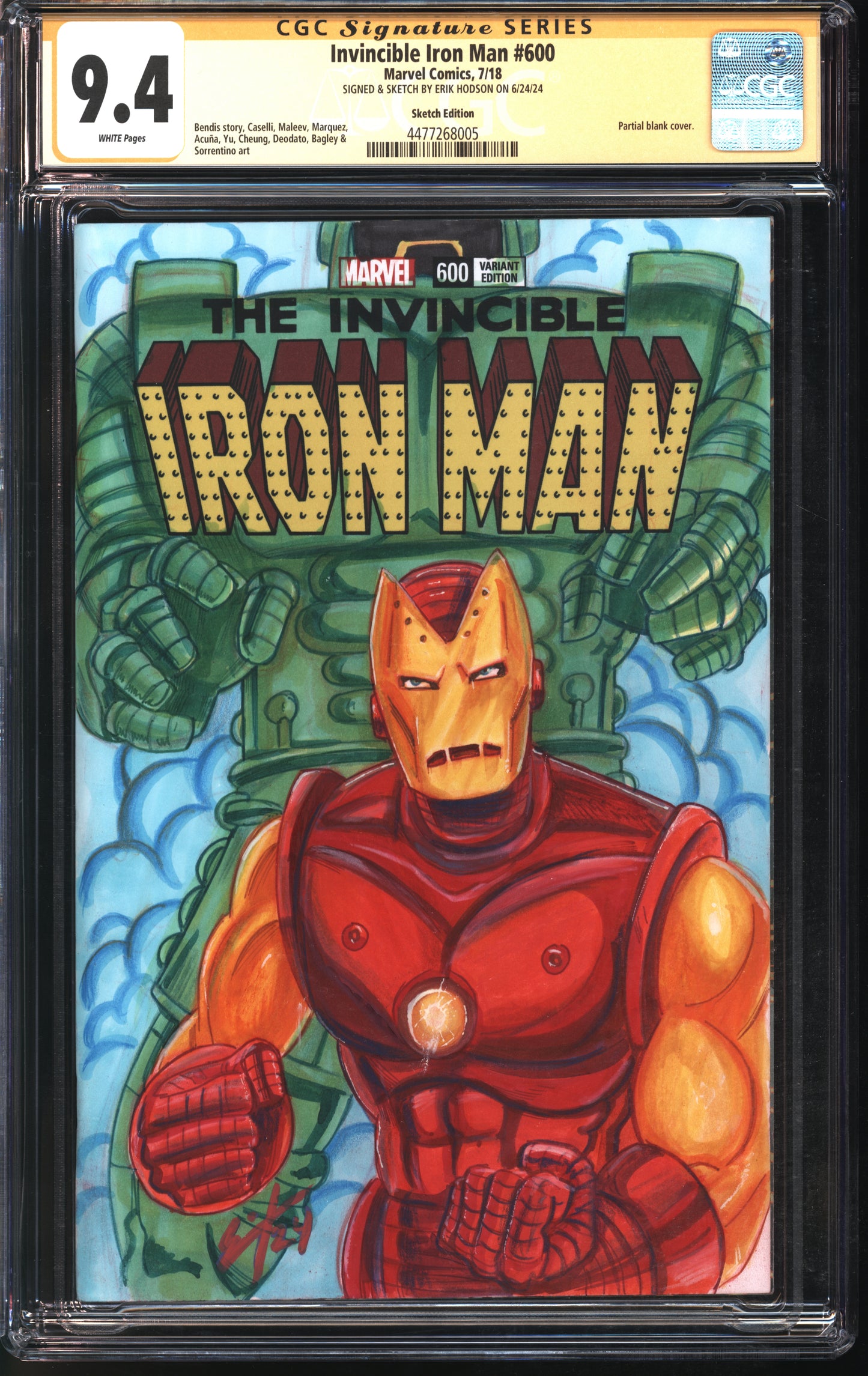 CGC Signature Series Iron Man Sketch