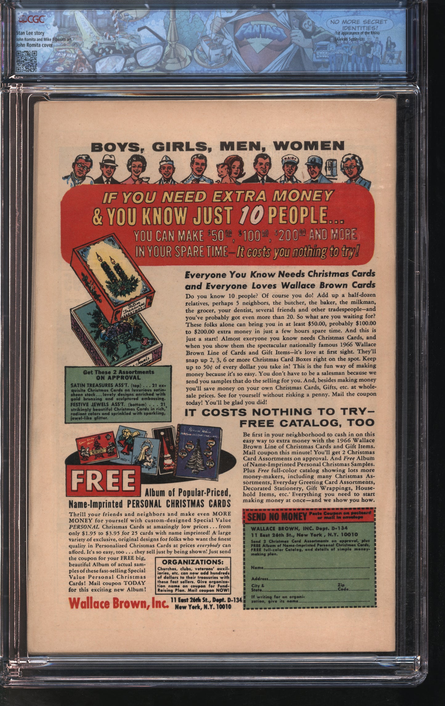 Marvel Spider-Man #41 10/66 FANTAST CGC 6.0 Off-White to White Pages
