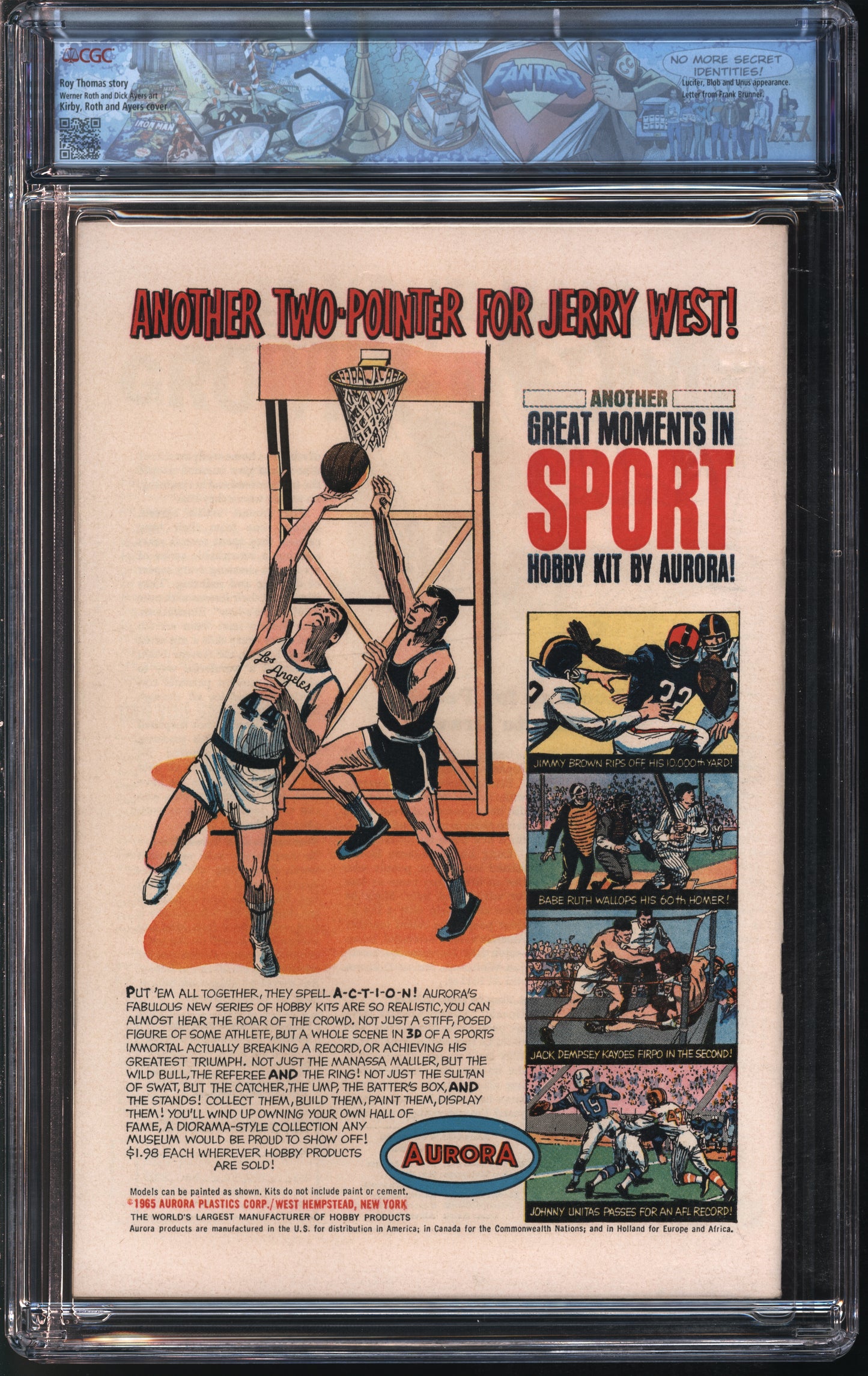Marvel Comics X-Men #20 5/66 FANTAST CGC 8.0 Off-White to White Pages