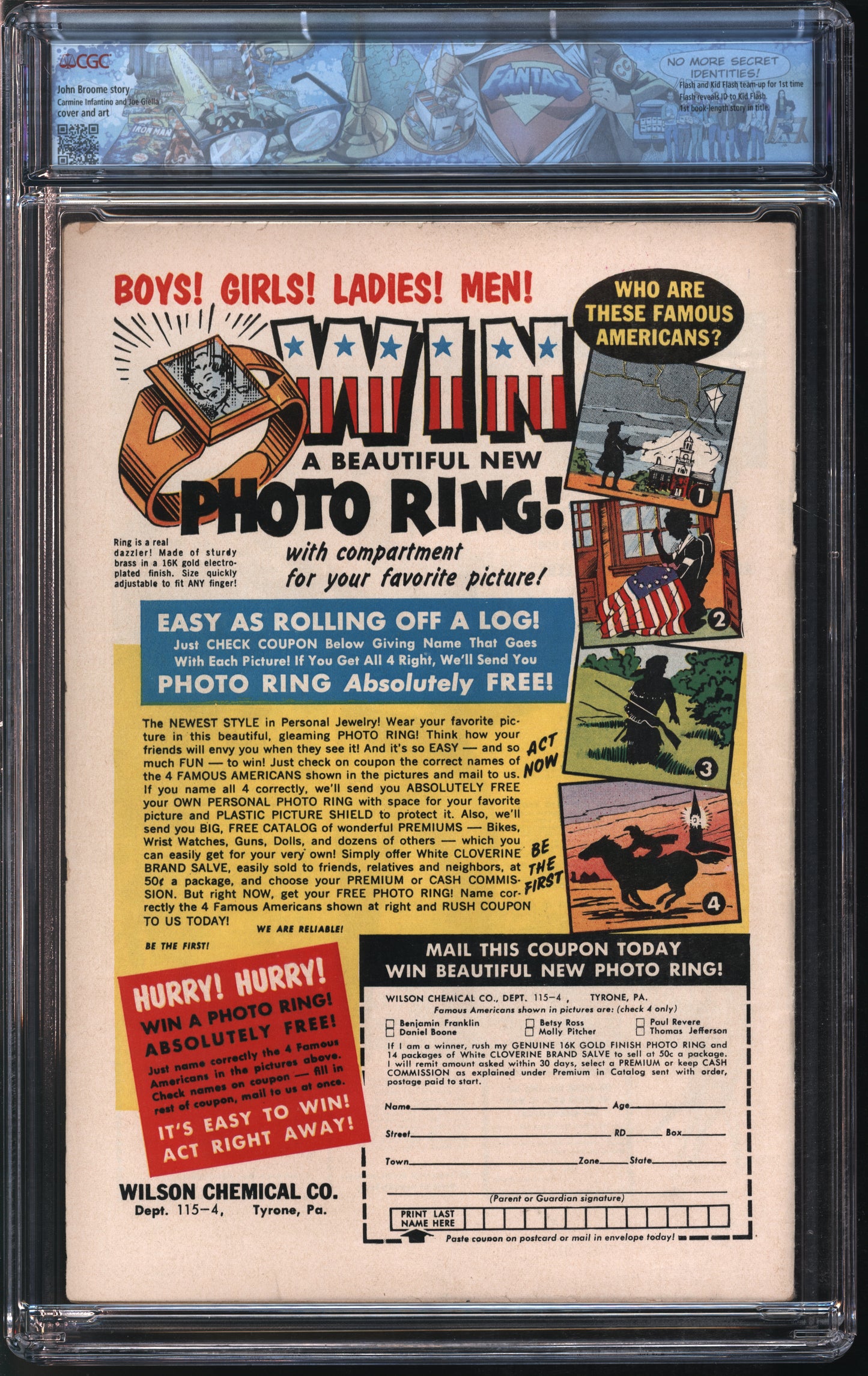 D.C. Comics Flash #120 5/61 FANTAST CGC 6.5 Off-White to White Pages