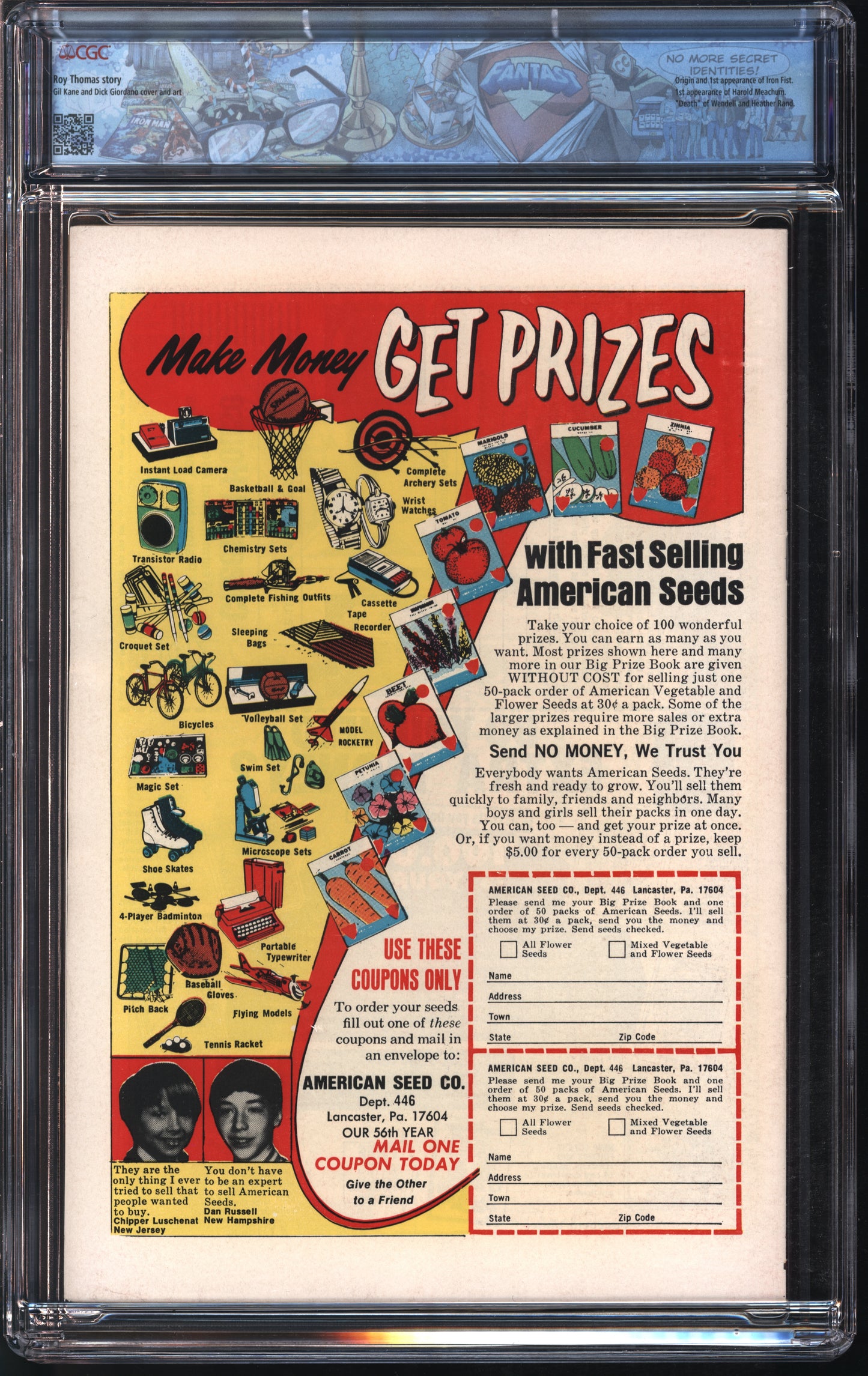 Marvel Comics Marvel Premiere #15 5/74 FANTAST CGC 7.0 Off-White to White Pages