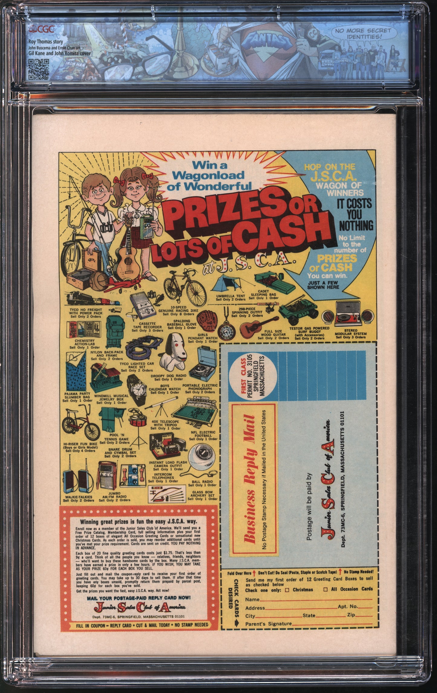 Marvel Comics Tarzan #31 10/73 FANTAST CGC 9.2 Off-White to White Pages