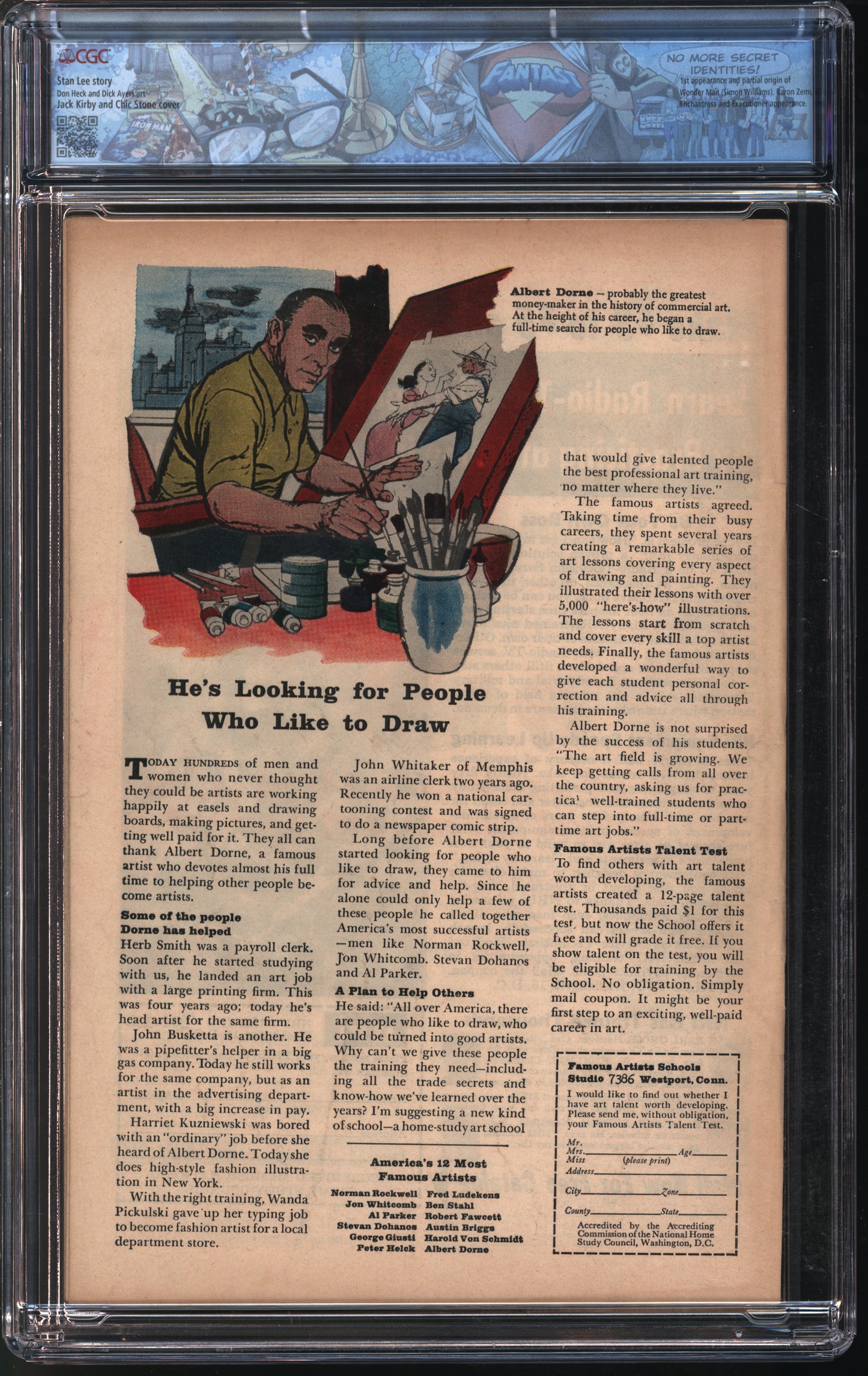 Marvel Comics Avengers #9 10/64 FANTAST CGC 7.0 Off-White to White Pages