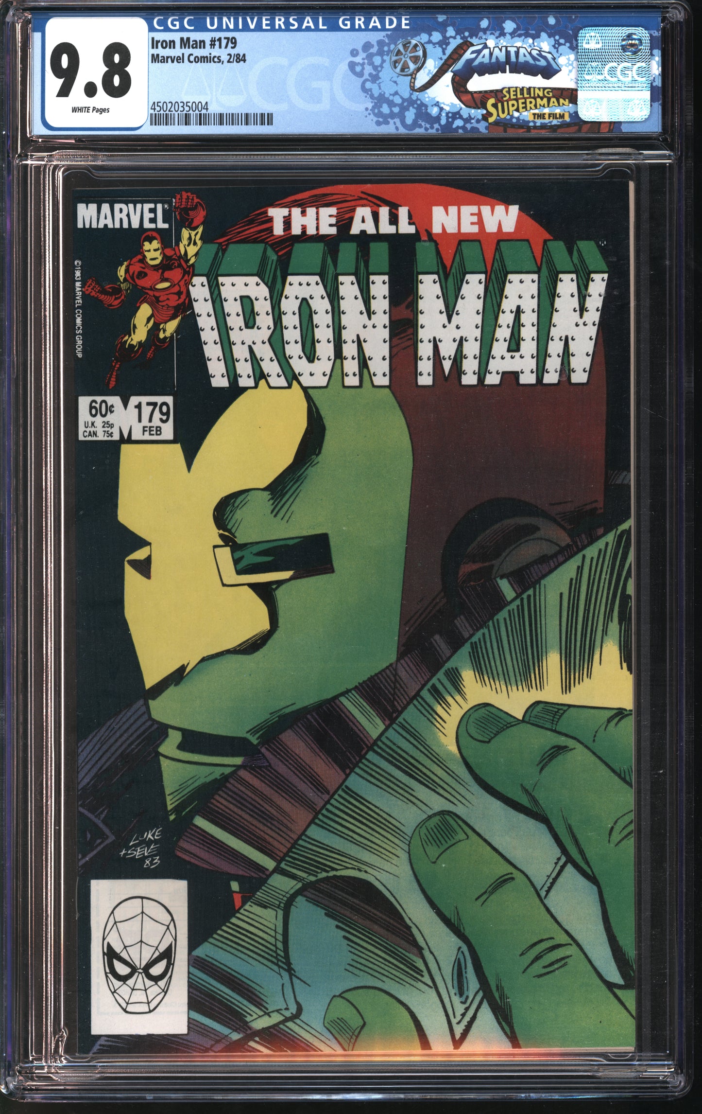 Marvel Iron Man #179 2/84 FANTAST CGC 9.8 White Pages