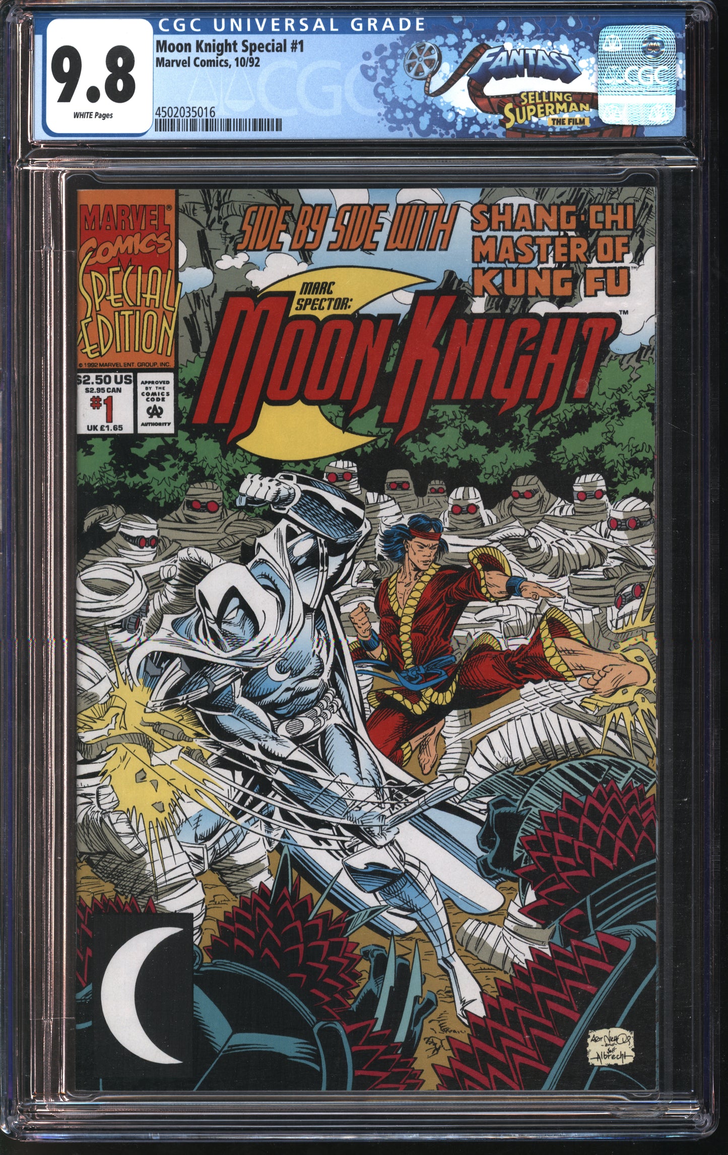 Marvel Comics Moon Knight Special #1 10/92 FANTAST CGC 9.8 White Pages